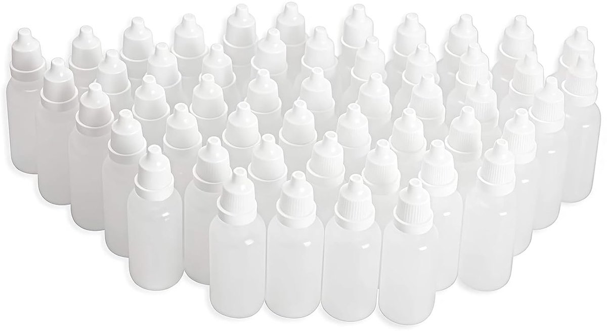 Druppelflesjes 20ml - Lege plastic flessen - Lekvrij met schroefdop - Ideaal voor oliën en druppels - ShopVlot