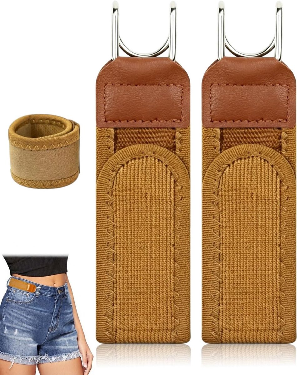 Riemverlenging verstelbaar bruin - elastisch zonder gesp - comfortabel voor heren en dames - ShopVlot