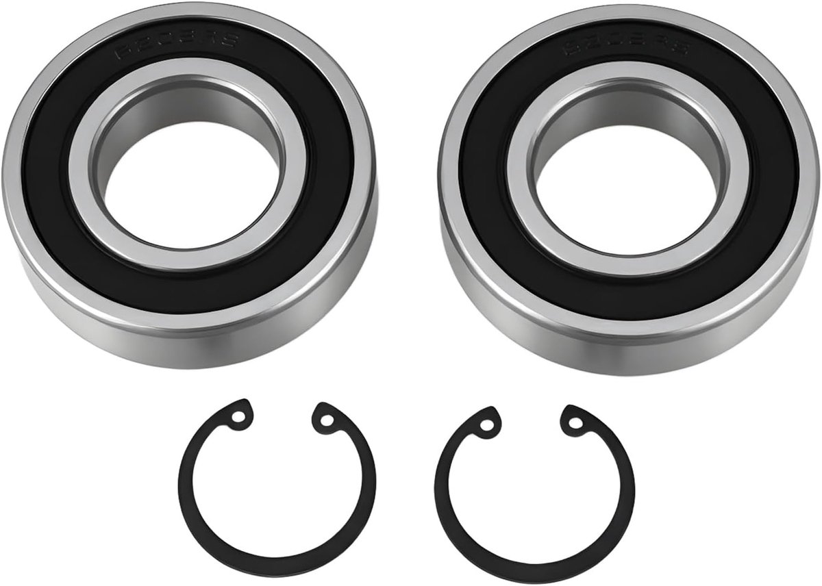 Drumlager 30x62mm - 2PCS met bevestigingsringen - Vervangingsonderdeel voor Euromix 120/125 - Betrouwbare kwaliteit - ShopVlot