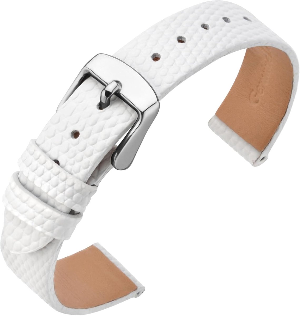 Horlogeband 20 mm - Leren - Hagedisstructuur - Stijlvolle vervangingsarmband - ShopVlot