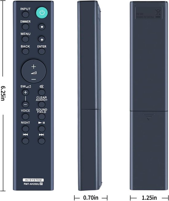 Afstandsbediening voor Sony Soundbar AV-systeem - vervangend model - geen programmering nodig - gebruiksvriendelijk - ShopVlot — afbeelding 5