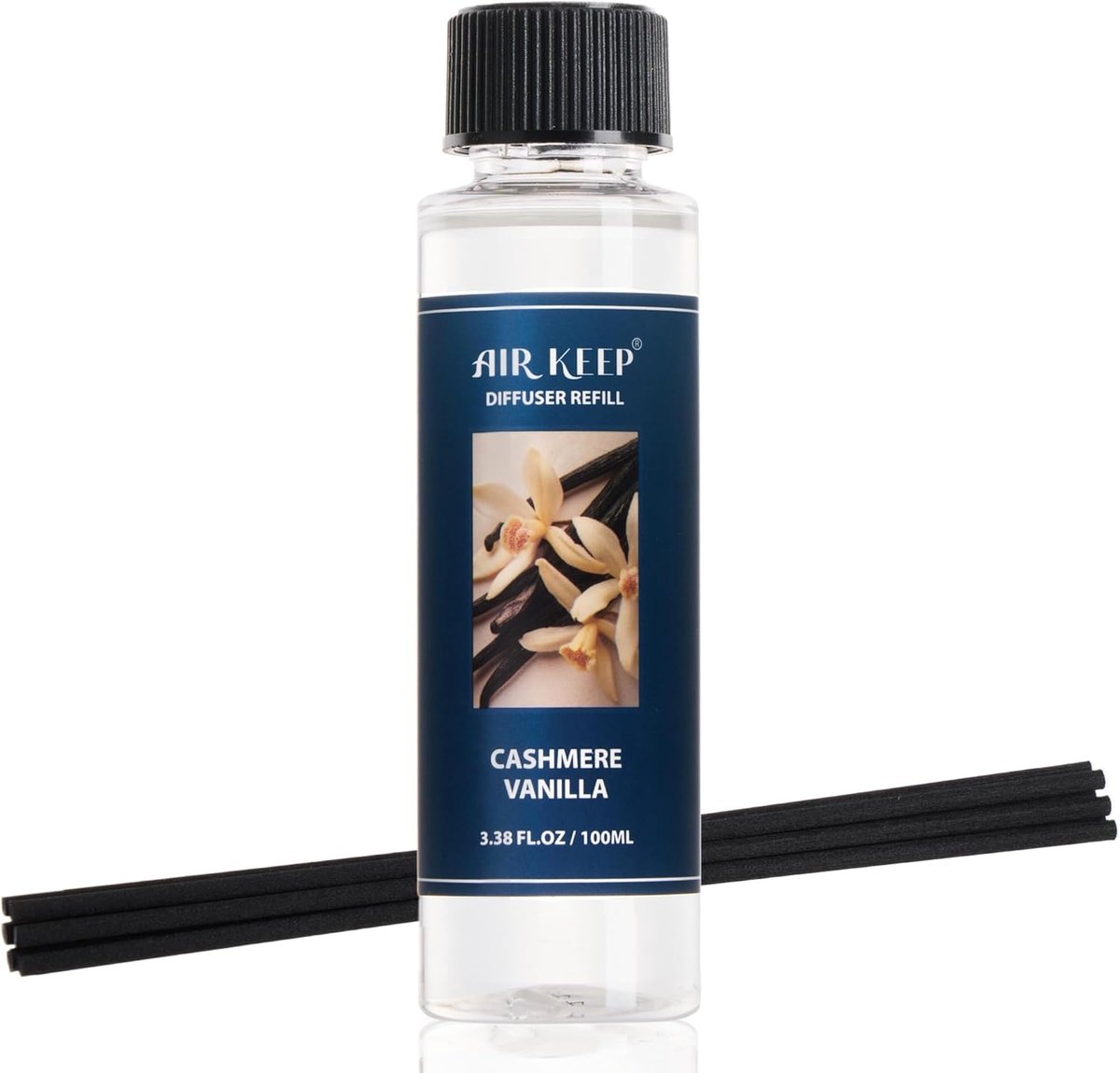 Geurverspreider navulling 100 ml - Cashmere Vanilla - langdurige geur tot 90 dagen - direct klaar voor gebruik - ShopVlot