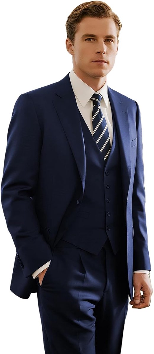 Herenkostuum Bruiloft 3 Delig - Mintgroen - Slim Fit - Perfect voor zakelijke gelegenheden - ShopVlot