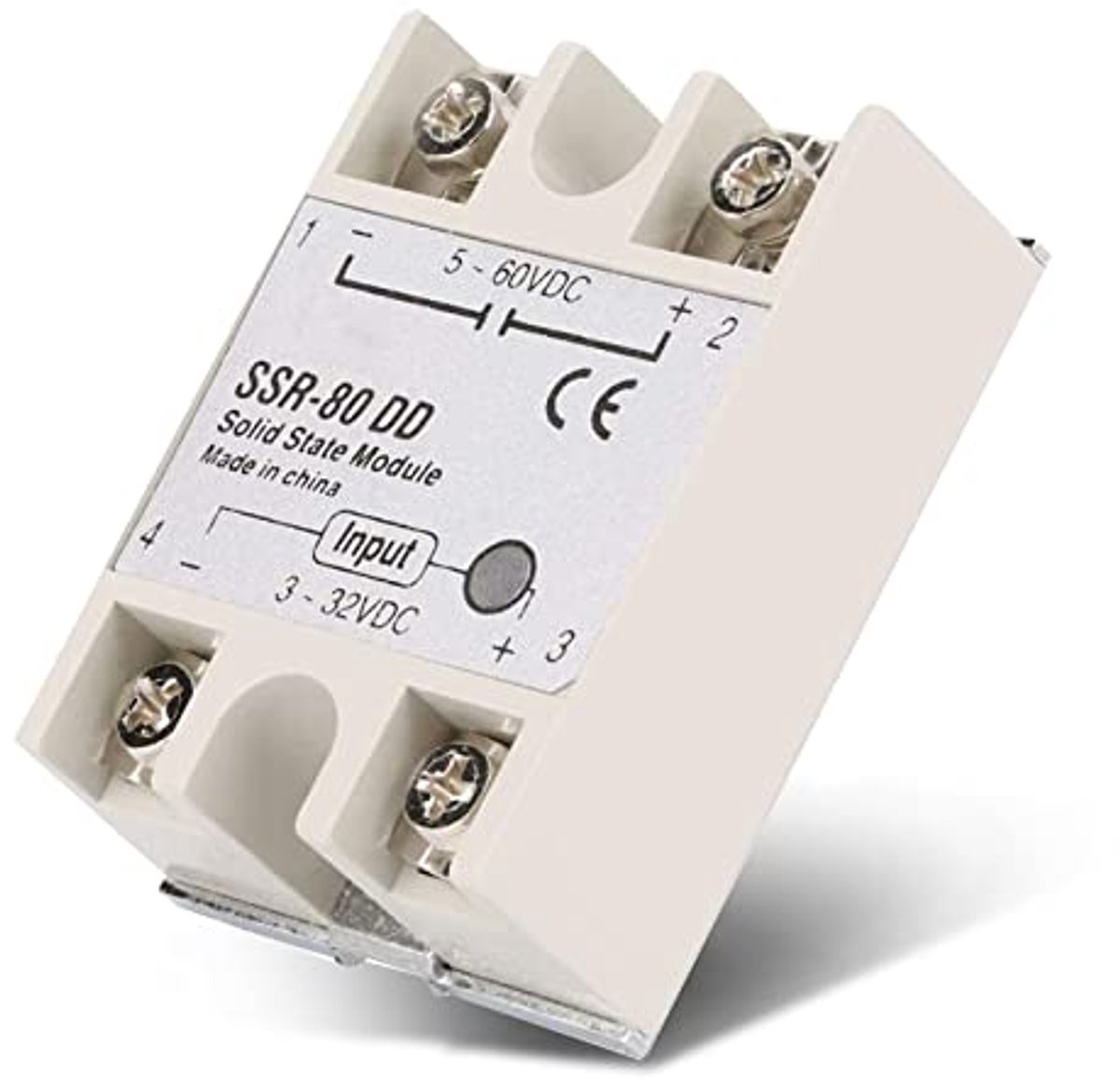 Solid State Relay 80A - 3-32VDC naar 5-60VDC - Duurzaam en compact - Ideaal voor industriële automatisering - ShopVlot