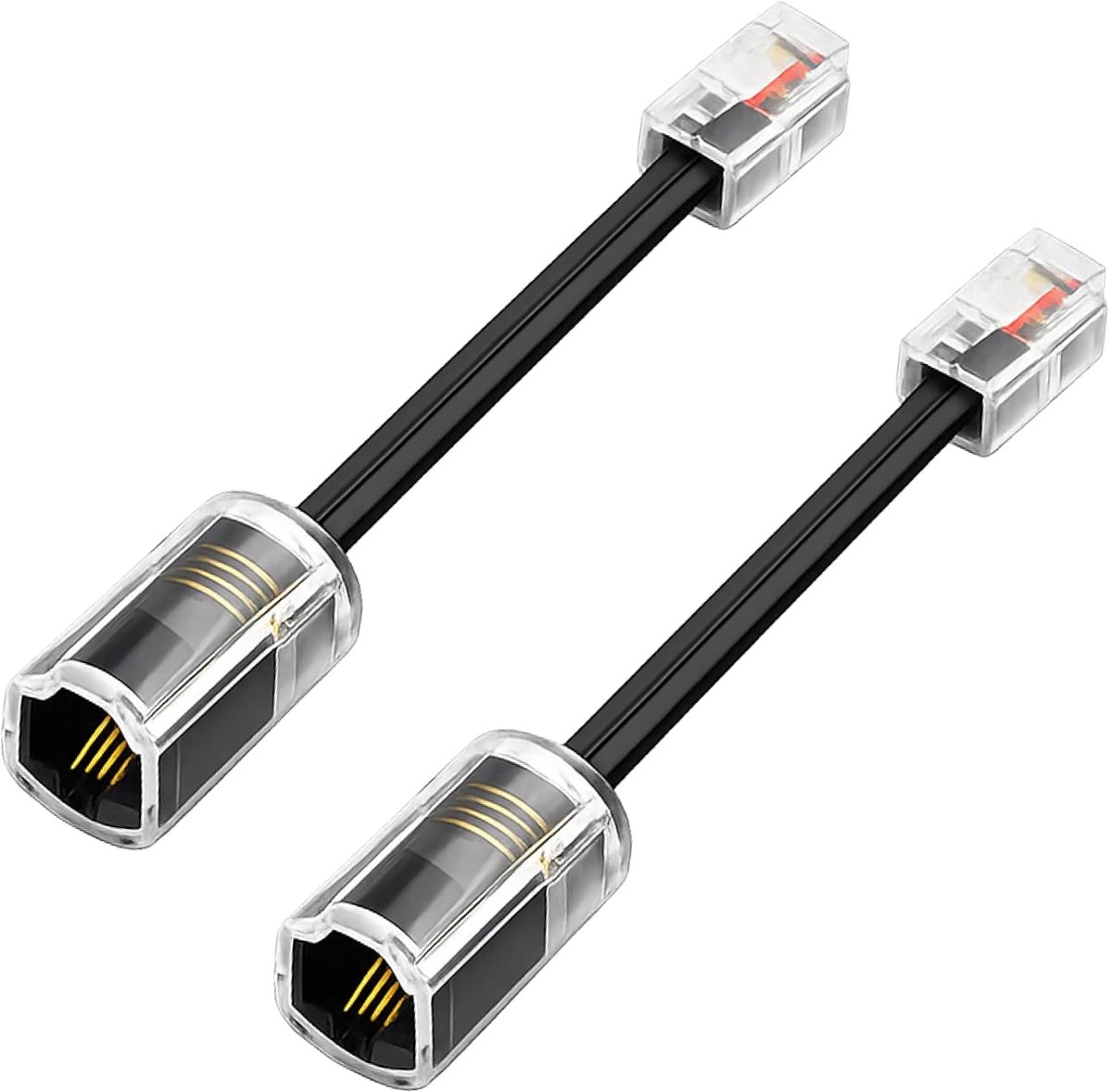 Telefoonkabel-ontwarrer 360 graden draaibaar - RJ9 4P4C - anti-tangle - voor storingsvrij gebruik - ShopVlot