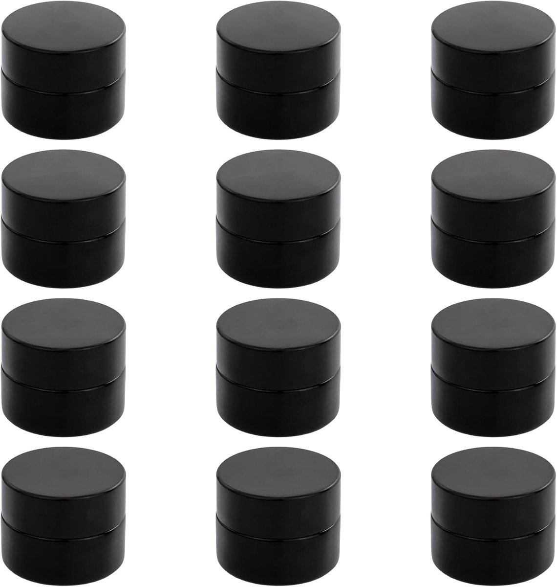 Cosmetic containers 5ml - bruine glazen potjes - herbruikbaar - ideaal voor reizen - ShopVlot