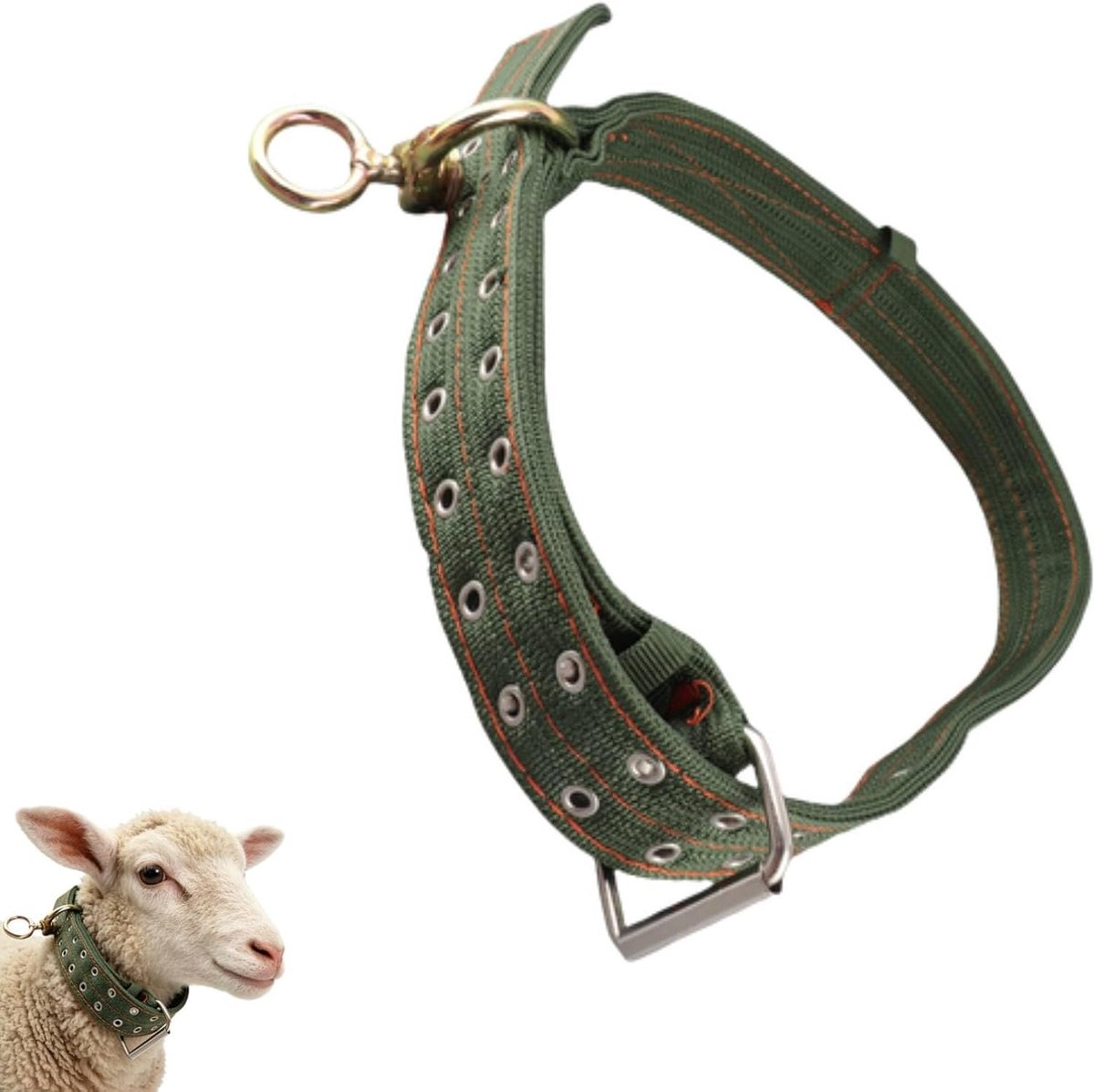 Koe Bel Halsband voor Runderen Schapen Geiten - Dikke Canvas Halsriem - Met Bel - Duurzaam voor Boerderijdieren - ShopVlot