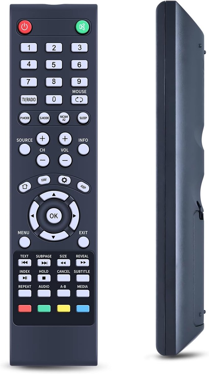 Replacement remote control suitable for ZEPHIR Smart TV TS43UHD-2, TS43UHD-2 TS32HD-2, TS-32HD2, ZVS55UHD-2 - ShopVlot