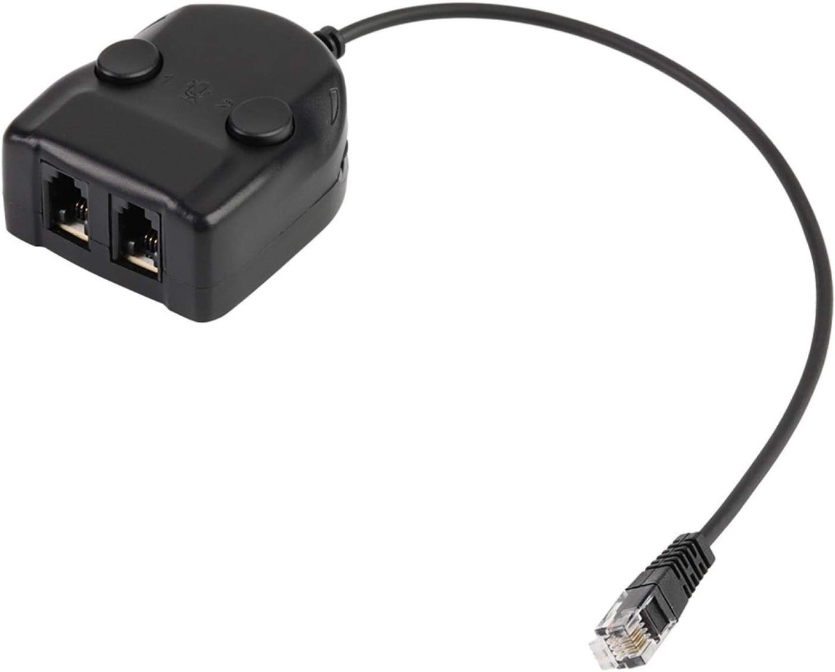 Headset Training Adapter Phone Splitter Box Adapter Volume Control Smart Sound Out Phone Handset Splitter Connection - ShopVlot