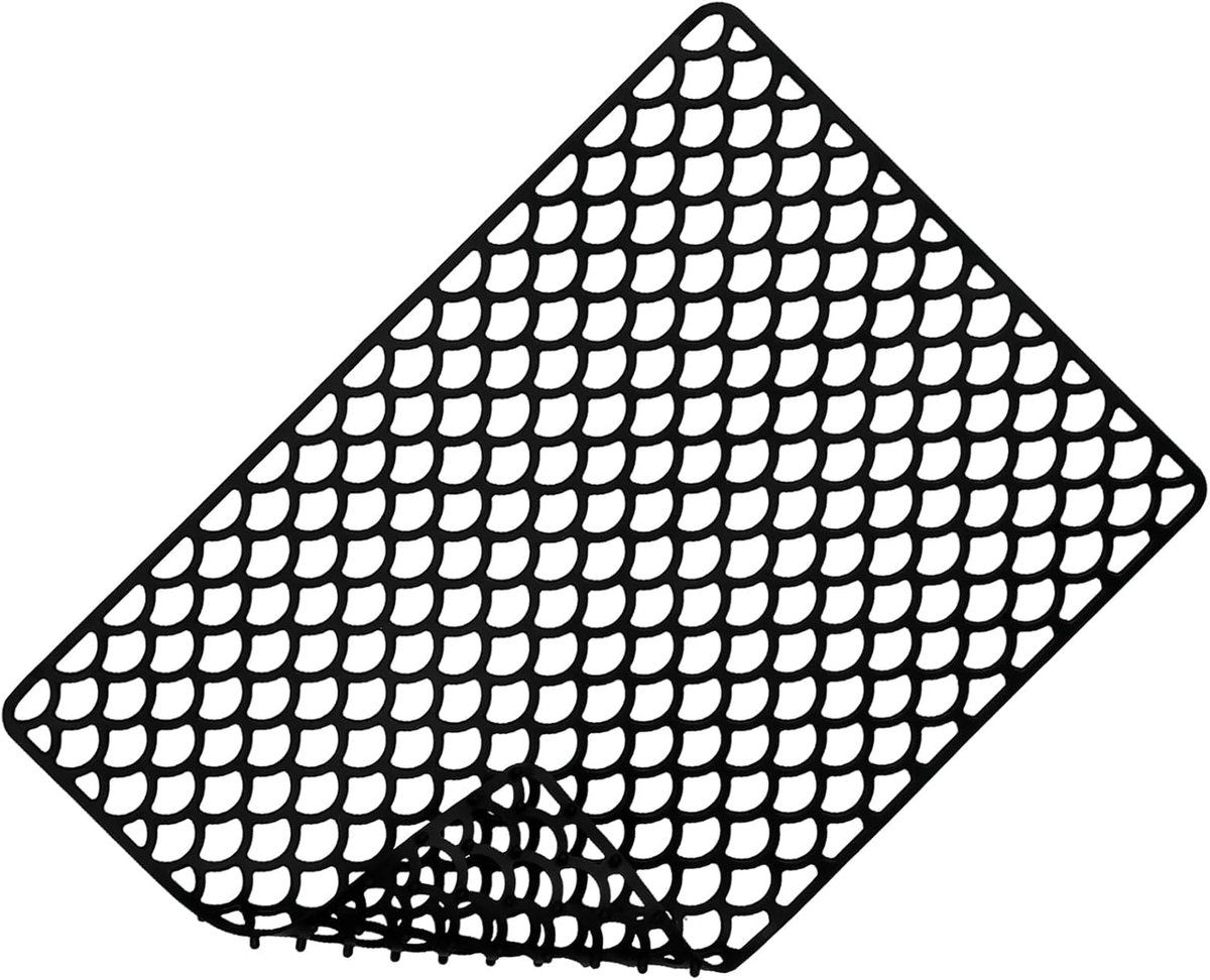 PARFCO Sink Mat, 45.5 x 31.5 cm, Silicone Sink Mat, Non-Slip Heat Resistant with Legs, Black, for Dishes, Heat - ShopVlot