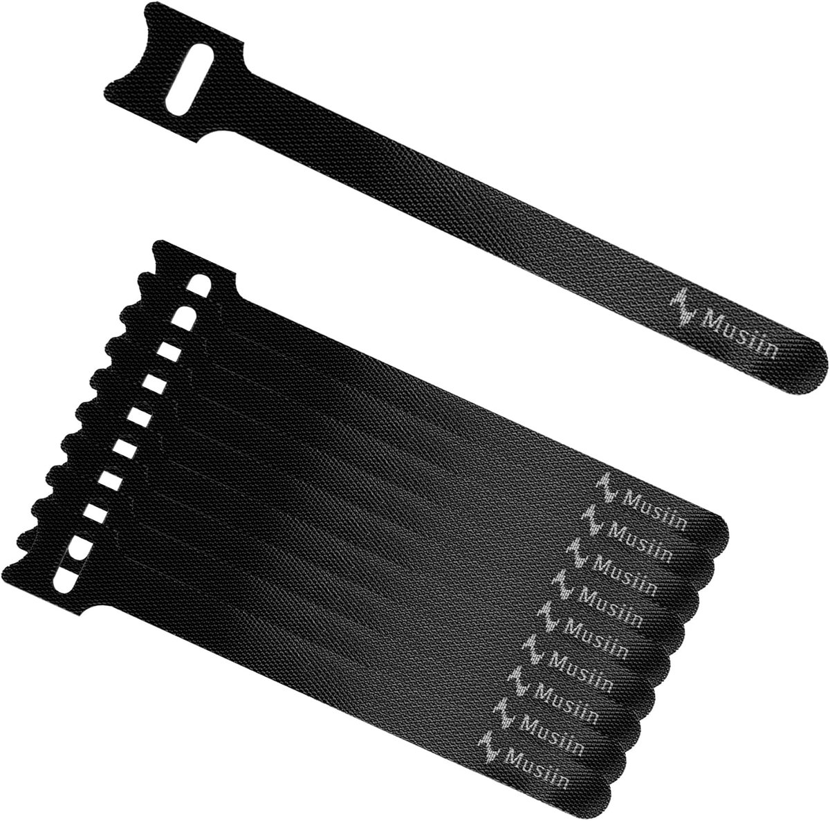 Musiin Instrument Cable Ties, Lightweight and Easy to Store, Suitable for Guitar Cables/MIDI Cords/Power Wires - ShopVlot