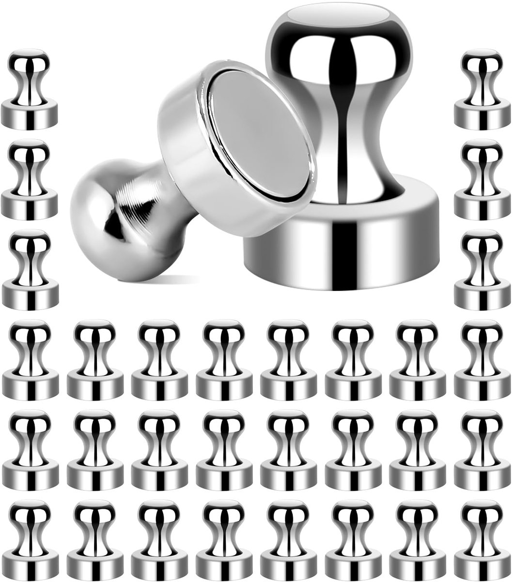 Neodymium Magnets, Pack of 32, 12 x 16 mm Fridge Magnets, Strong N52 Magnets, Small Strong Fridge Magnets, Neodymium - ShopVlot