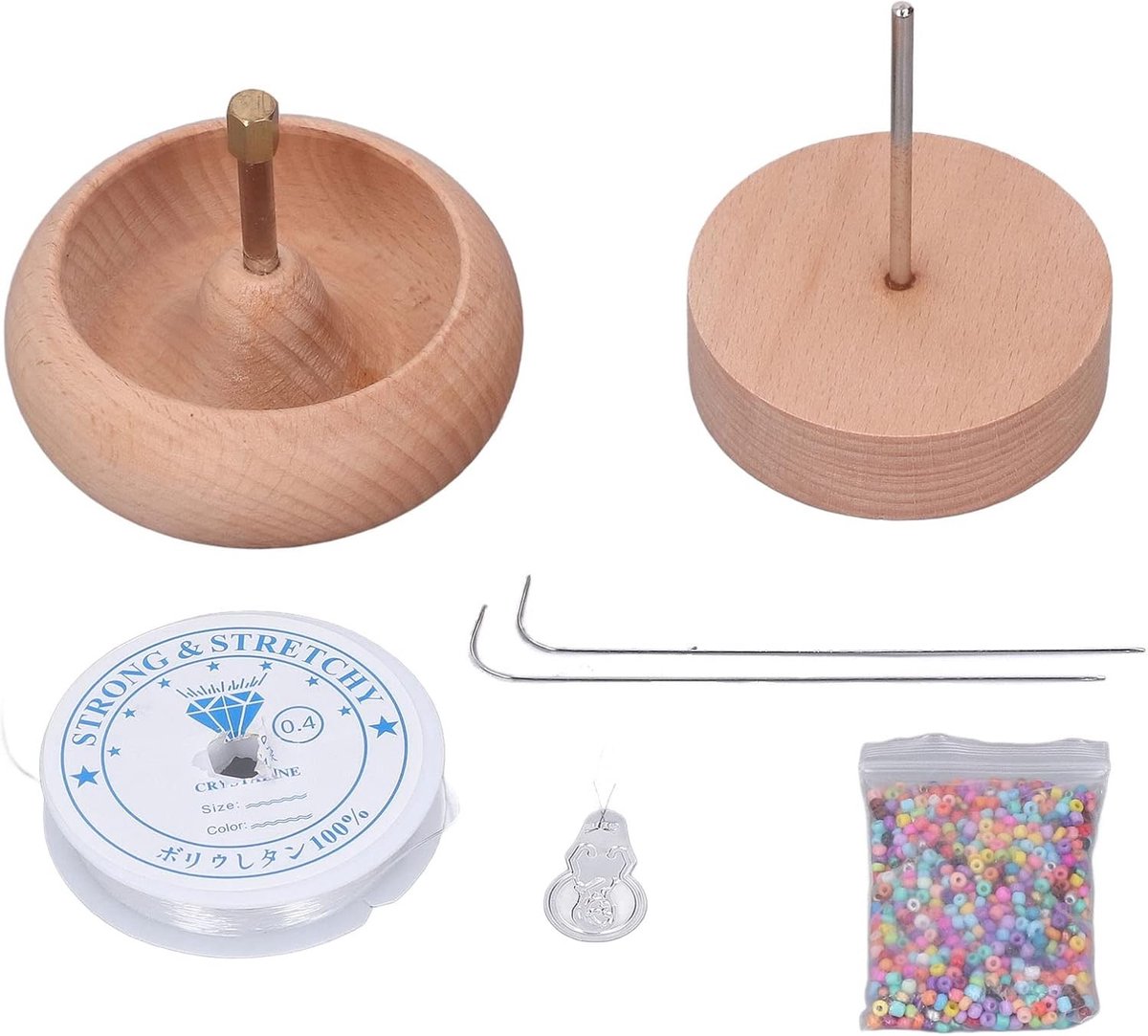 Praktische Kralen Spinner van 10 cm voor Sieraden Maken, Ideaal voor DIY Armbanden en Kralen Weven