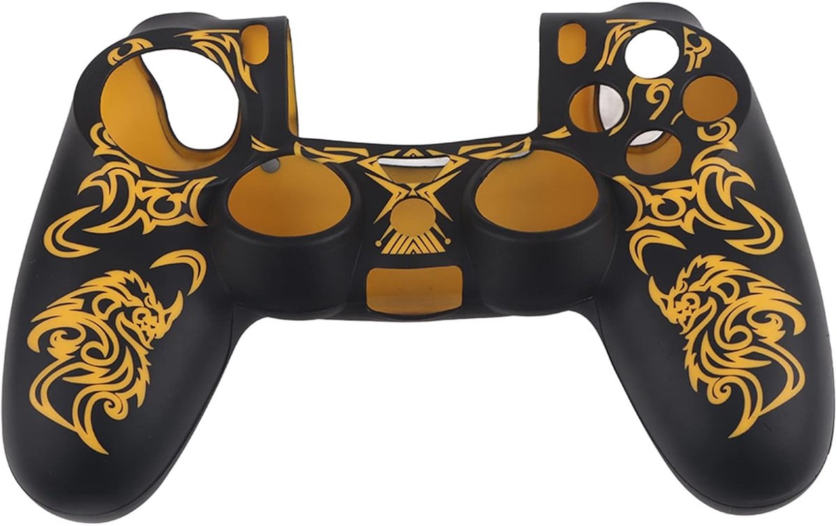 Gamepad case - zacht silicone - geel - verbeter grip en bescherming - ShopVlot