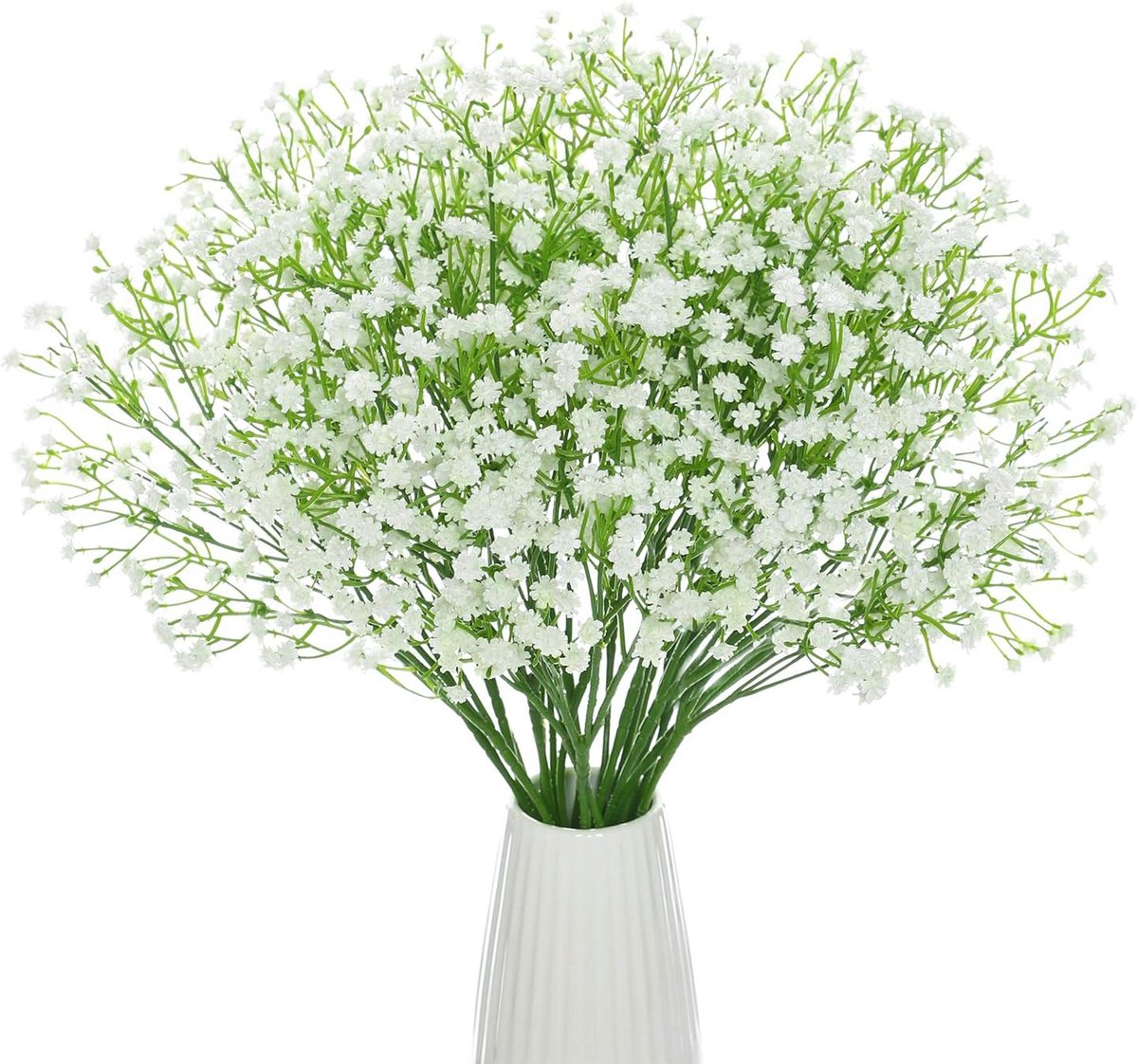 Nepbloemen gypsophila 10 stuks - witte takken - real touch - perfect voor bruiloften en decoratie - ShopVlot