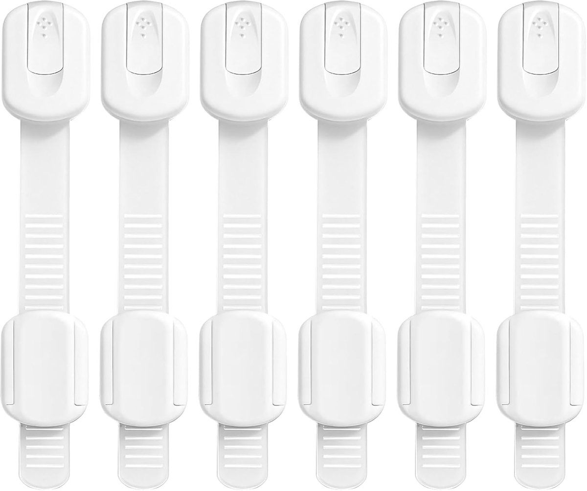 Kinderbeveiliging kast ladebeveiliging - 6 stuks zelfklevend - flexibele beveiliging voor meubels - ShopVlot