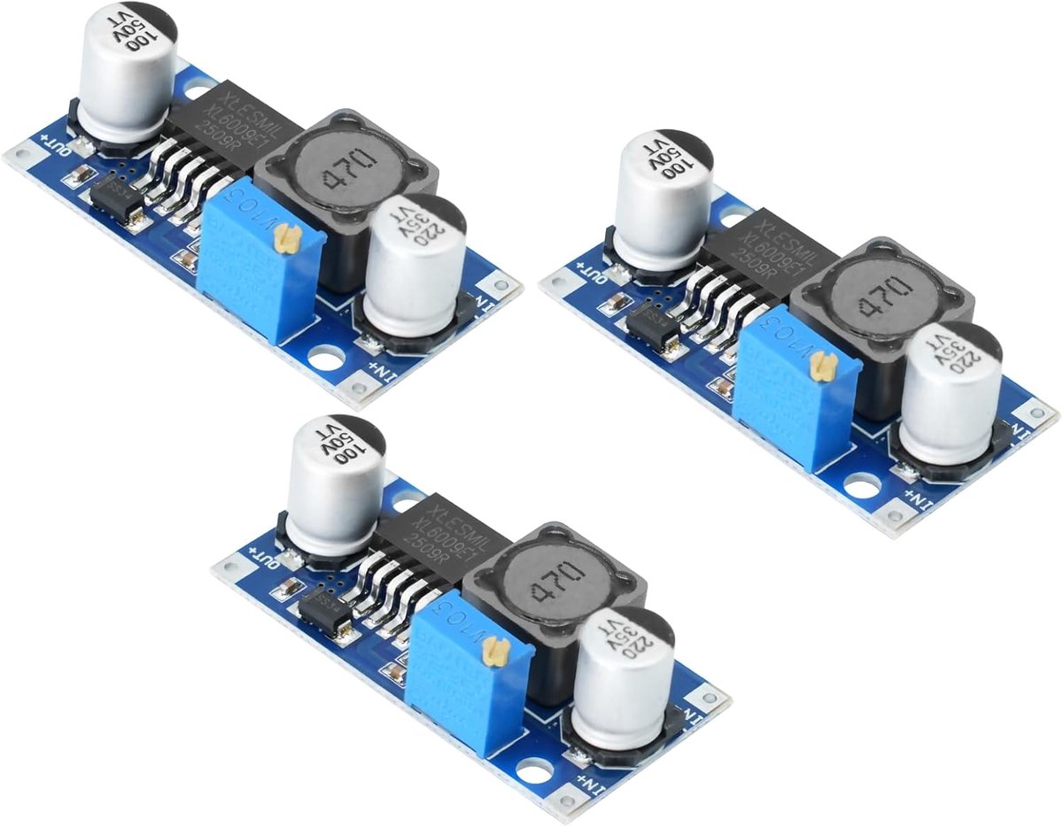 Boost Converter Module XL6009 3-32V naar 5-35V - 4A Instelbare Spanningsregelaar - Hoge efficiëntie tot 94% - ShopVlot