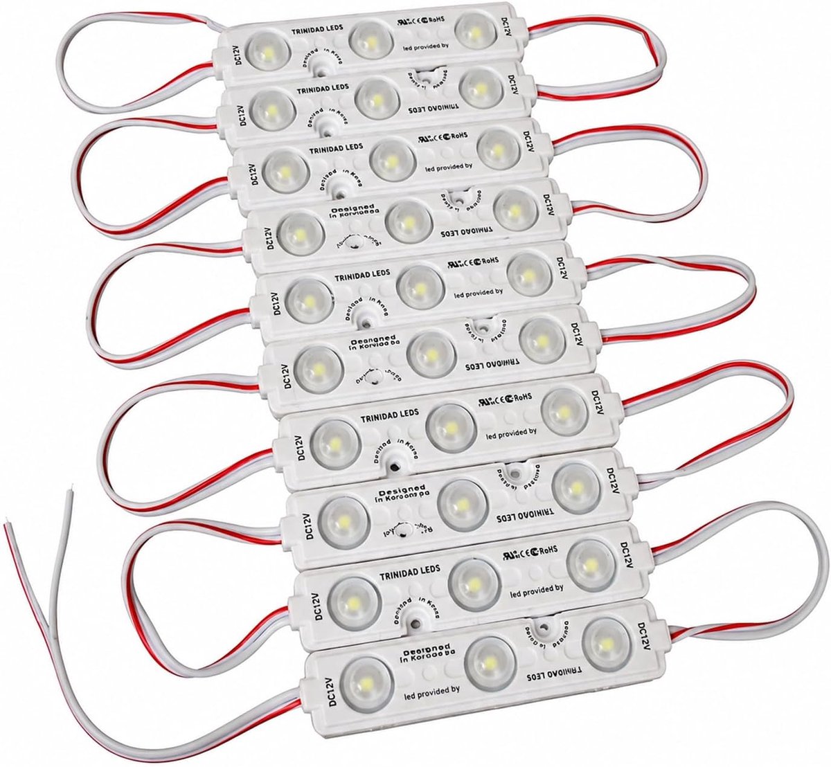 LED modules 12V - warm wit 2800K - 3x 5730 SMD chip - ideaal voor displayconstructie - ShopVlot