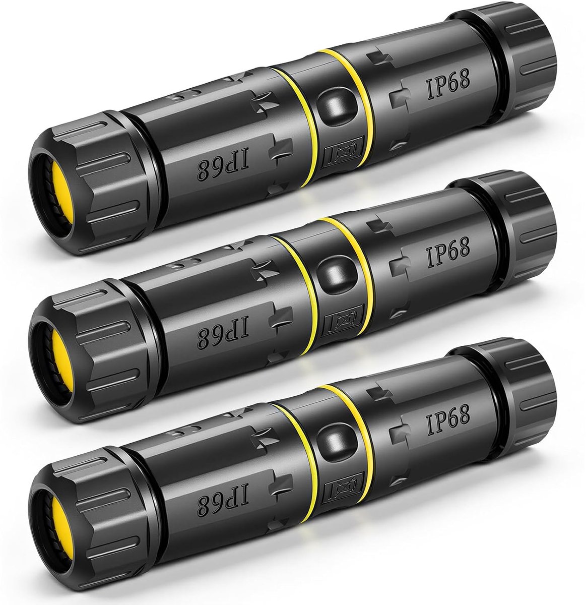 RJ45-koppeling 3 stuks - Cat7 LAN-connector - IP68 waterdicht - betrouwbare kabelverlenging - ShopVlot