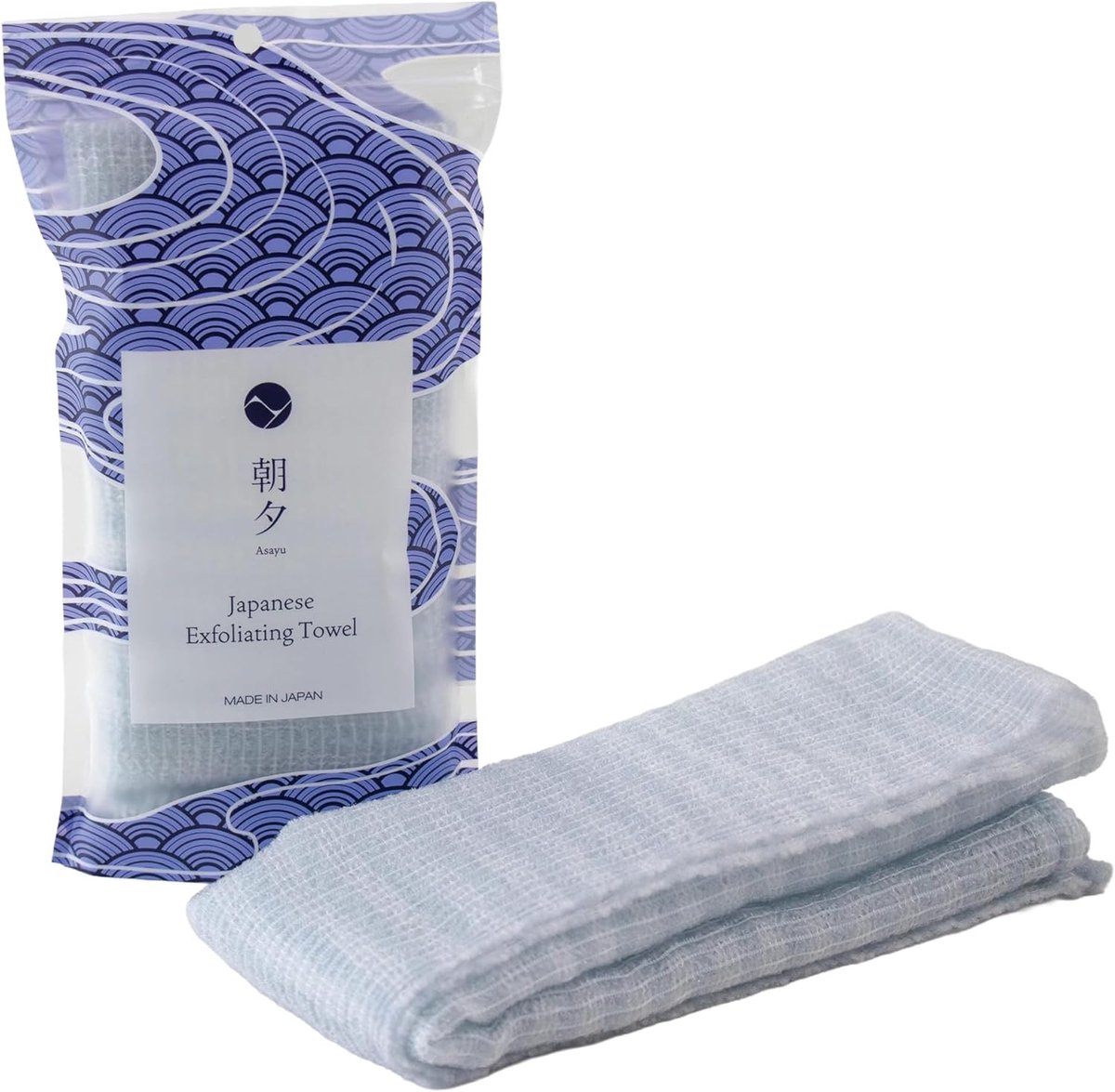 Asayu Japan Exfoliating Towel - Made in Japan, Nylon Shower Towel with Triple Tissue Wave – Quick Dry, Hygienic and - ShopVlot