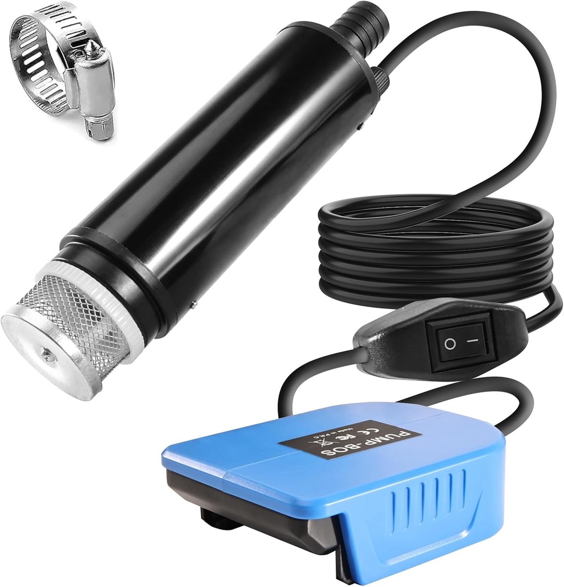 Water Pump Compatible with Bosch 18 V Battery, Electric Submersible Pump 30 L/Min, Water Transfer Pump with 4 m Cable - ShopVlot