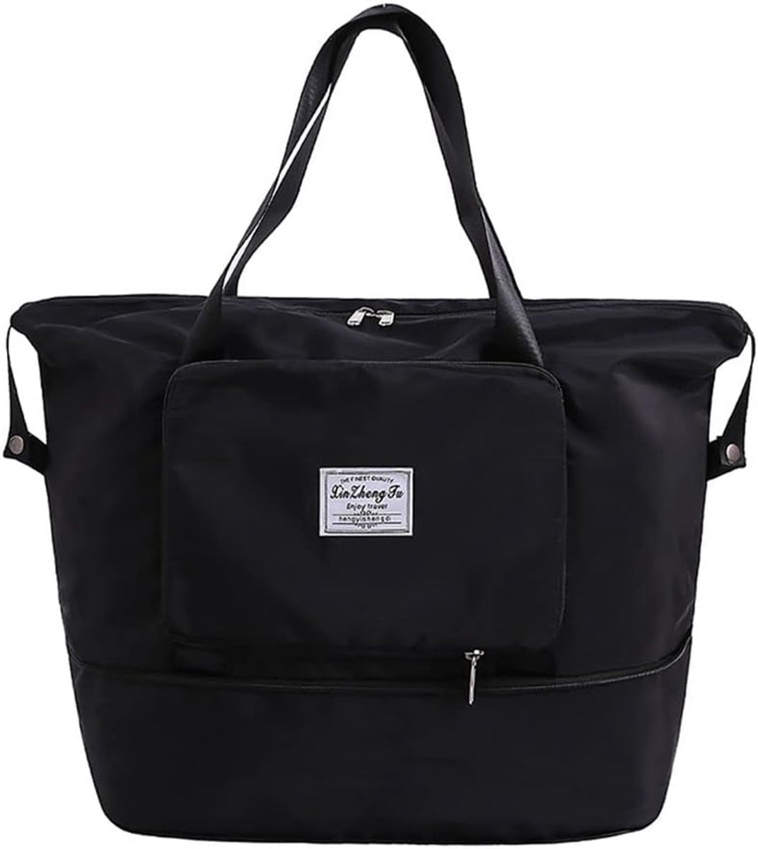 Generic Travel Bag, Foldable, Waterproof, with Wet Pockets, Large Capacity, Sports Bag with Wet Shoulder Compartment - ShopVlot
