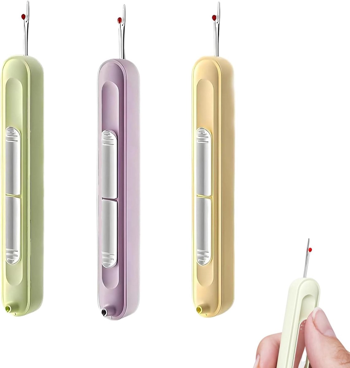 3pcs Threading Tool, Needle Threading Hand Threading Plastic Needle Threading Needle Threading Thread Sewing Threading - ShopVlot