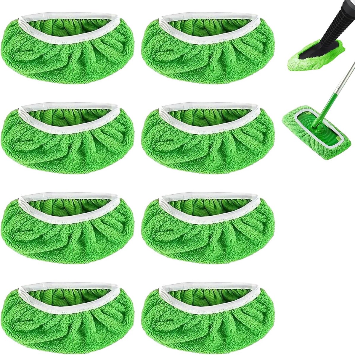 8Pcs Universal Spray Mop Replacement Pads for Bissell Steam Shot, PurSteam, Wagner Spraytech, Reusable Steam Cleaner - ShopVlot