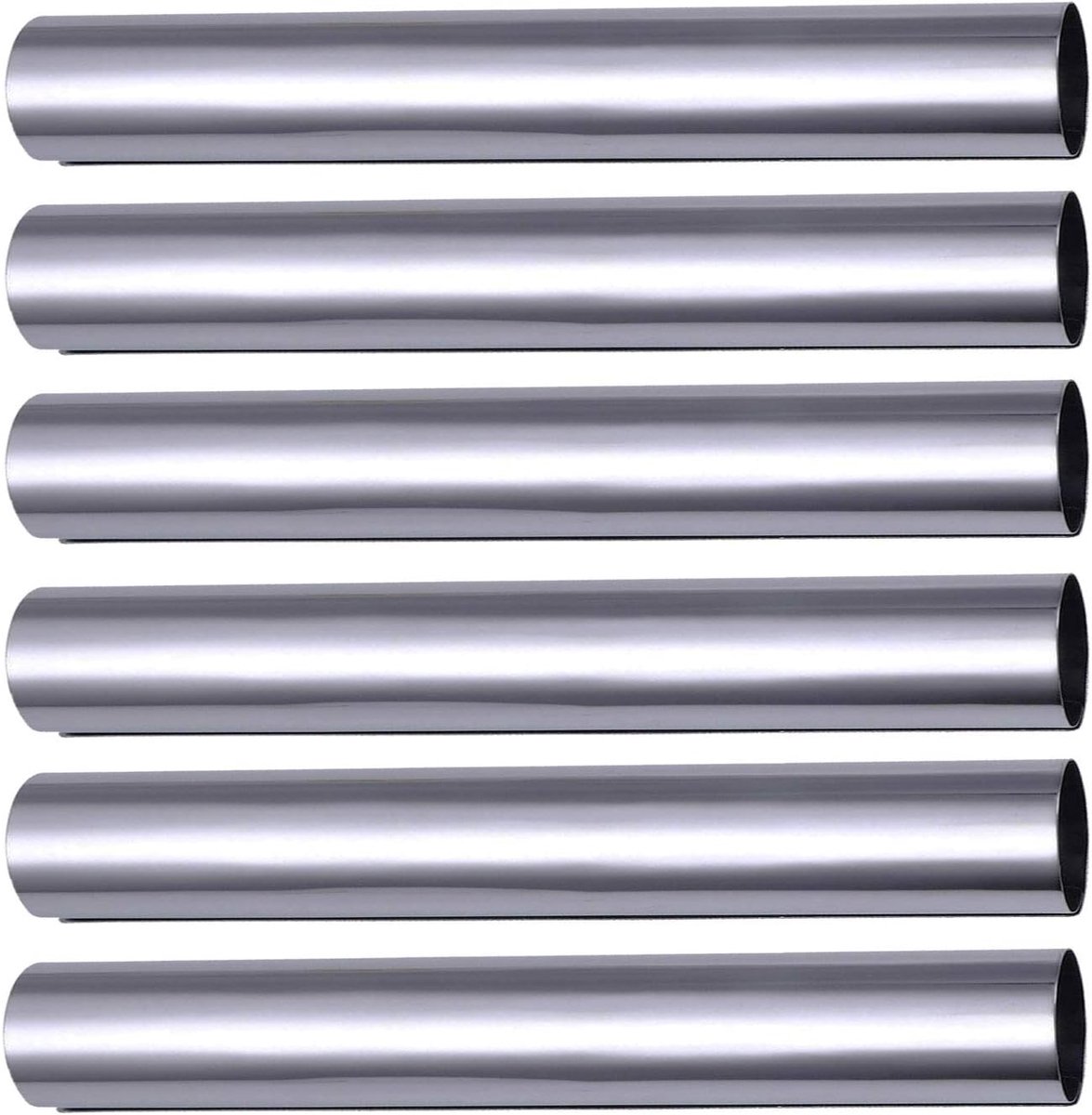 foam roll-forming set of 6 stainless steel (12.5 cm x 2 cm) traditional baking mould - ShopVlot