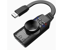 MEIRIYFA USB Sound Card External Virtual 7.1 Surround Sound USB 2.0 External Sound Card Adapter with Volume Control - ShopVlot