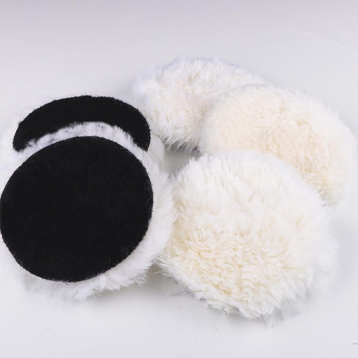 5 x Polishing Pad Wool Cap 125mm Lambswool Cap Polishing Pads Lambskin Pad Polishing Cap Lambswool Polishing Coat for - ShopVlot