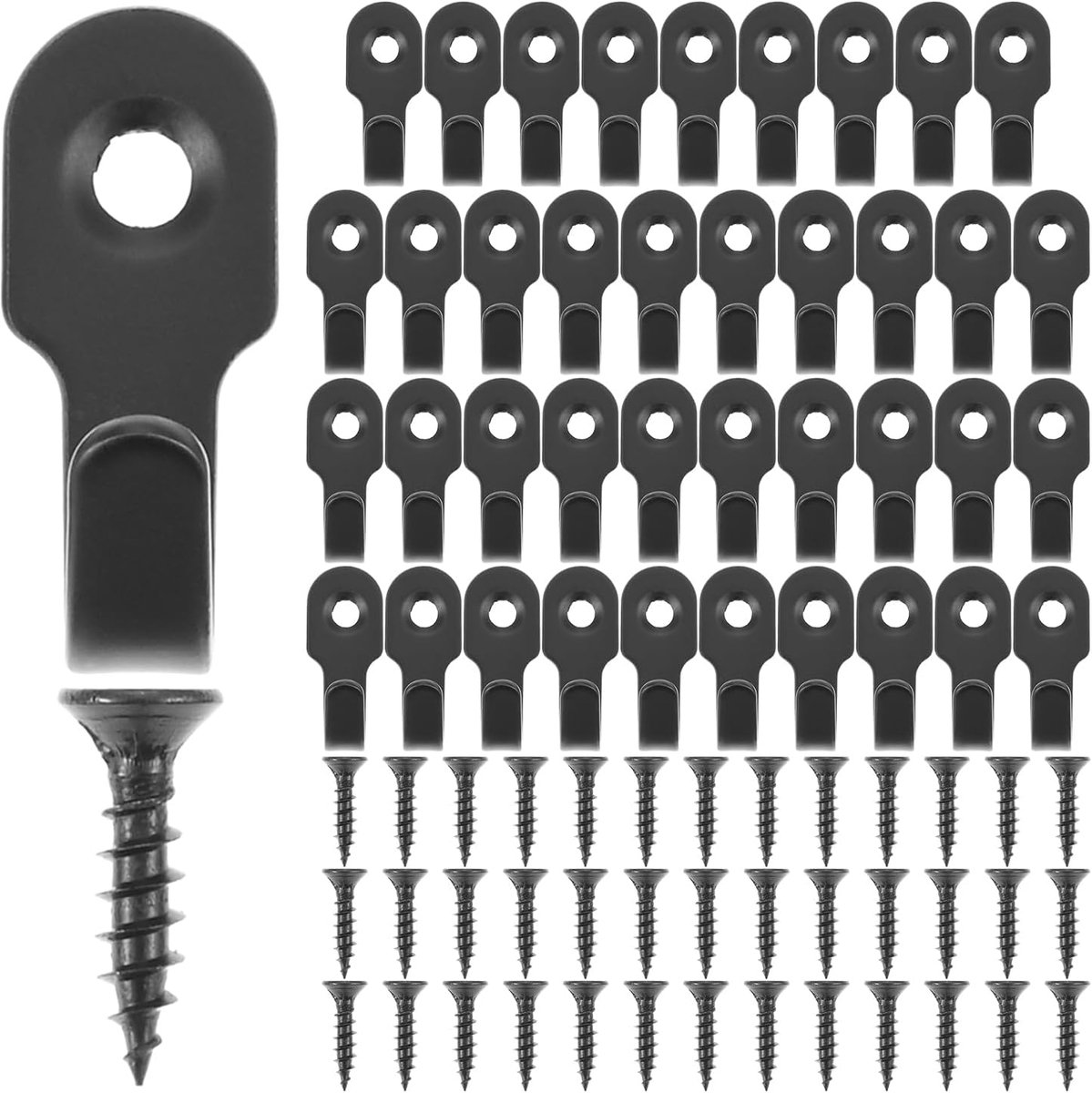 Mini Wall Hooks 40 Pieces Stainless Steel Perforated Hanging Hooks for Kitchen Bathroom Stainless Steel Mini Hooks - ShopVlot