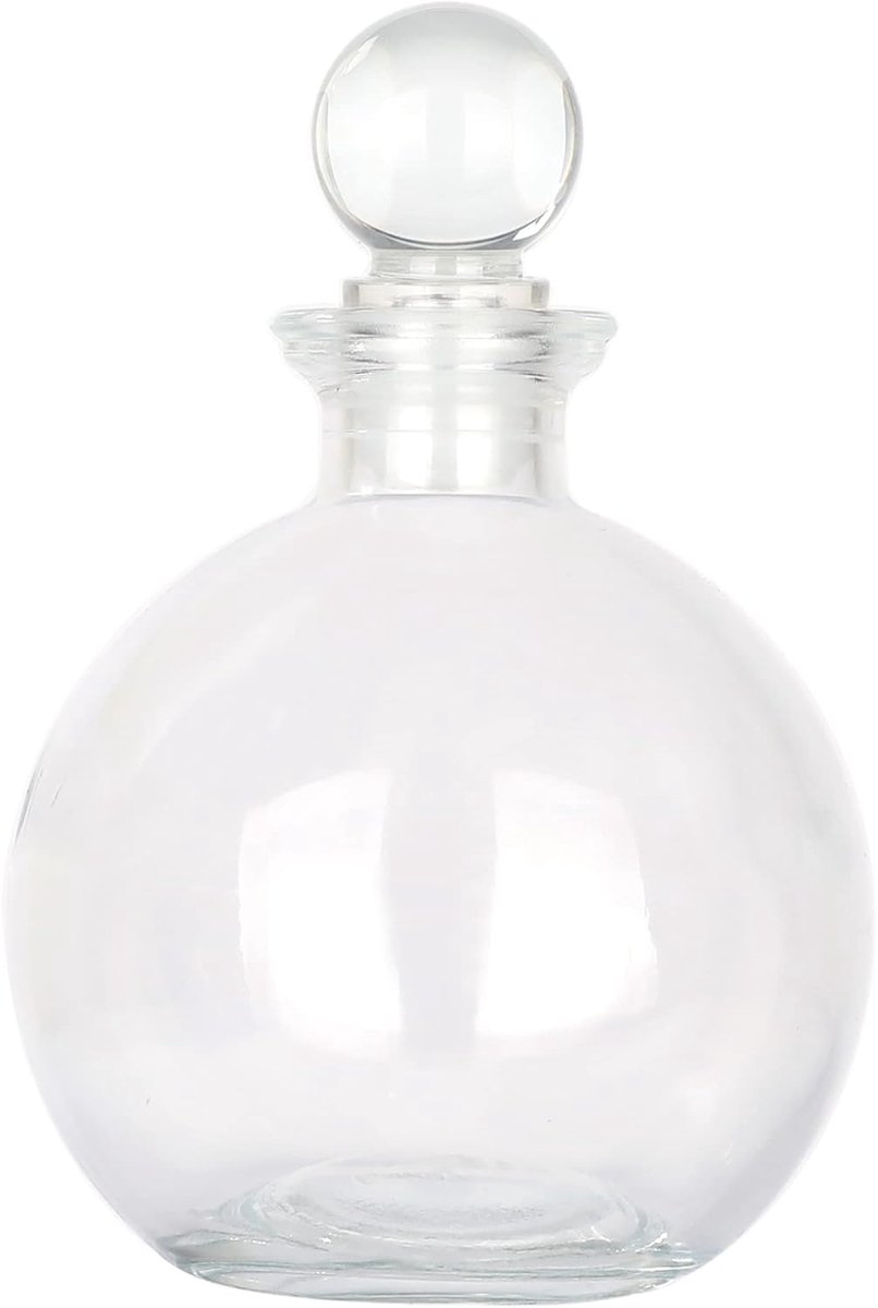 Magic Season Decorative Glass Bottle - 9 fl oz. Potion Bottle (1 Set of Glass Stopper) - ShopVlot