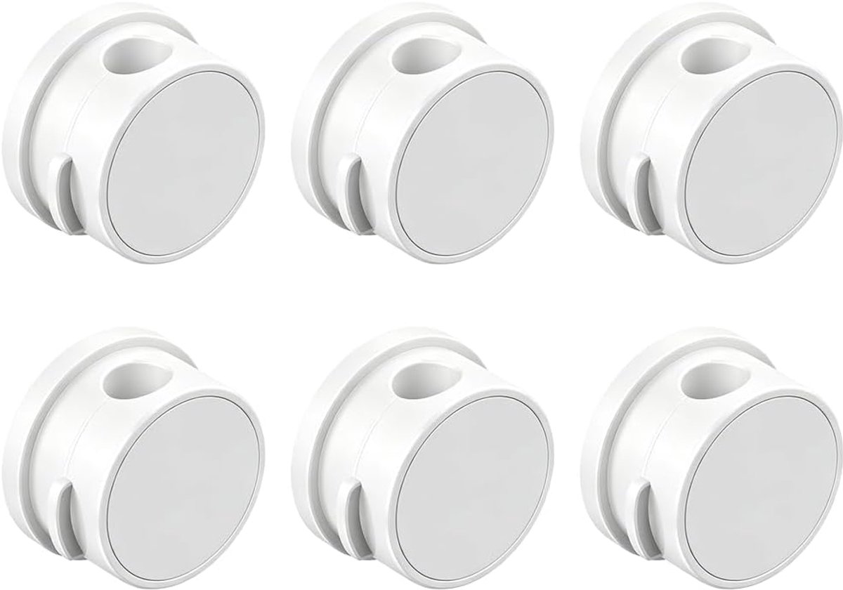 Kabelhouders zelfklevend 360° draaiend - magnetische kabelclips - kabelbeheer voor bureau of nachttafel - ShopVlot