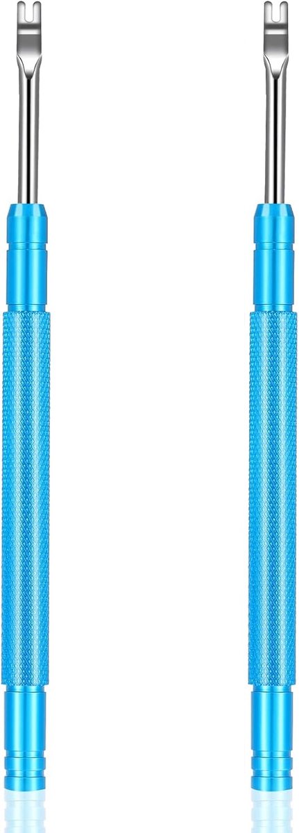 Horloge handverwijderaar 2 stuks - blauw - met hefboom - ideaal voor horlogereparatie - ShopVlot