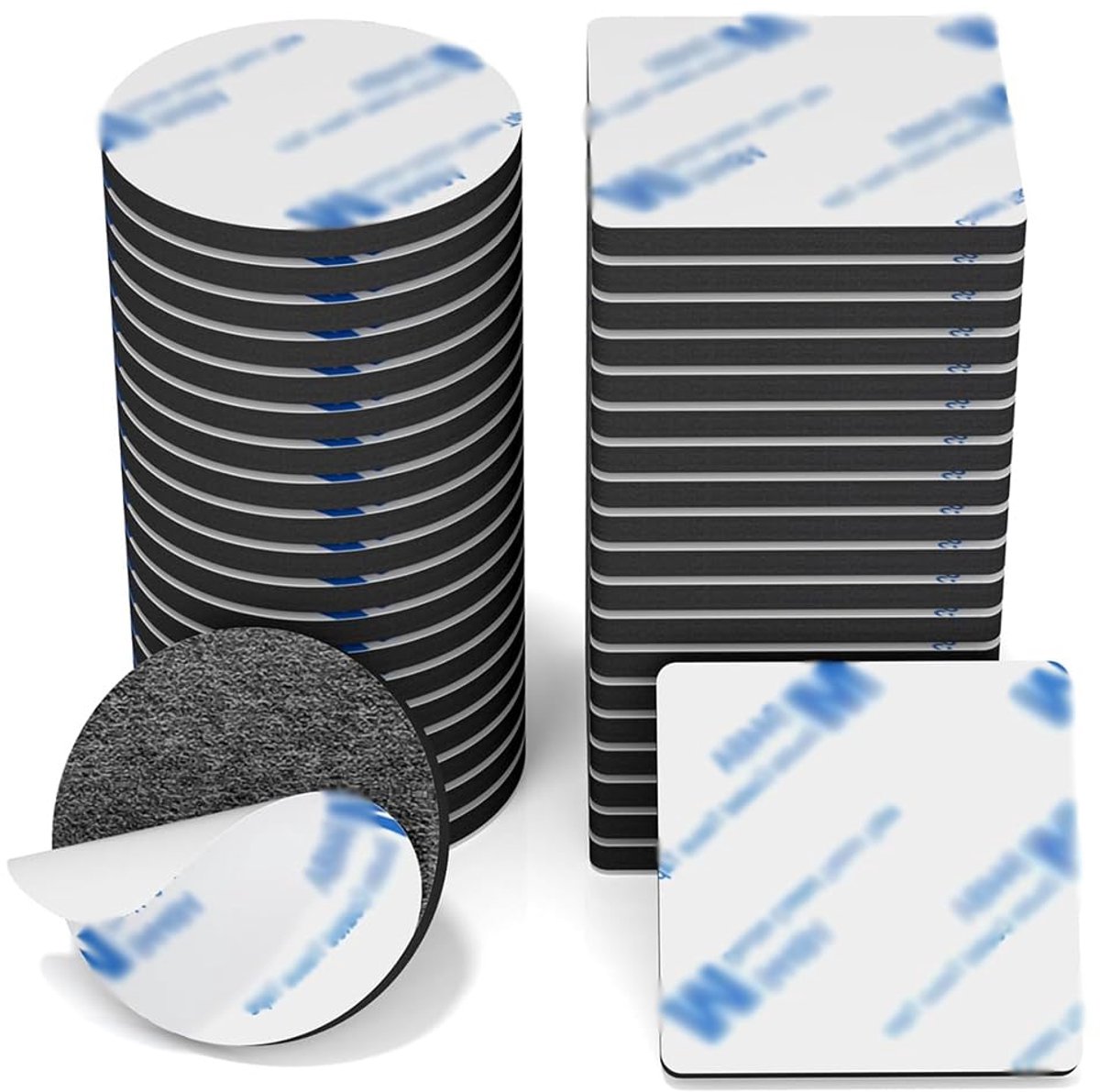 Dubbelzijdige schuimrubberen pads 40 stuks - zeer klevend - duurzame bevestigingsvierkanten - ShopVlot