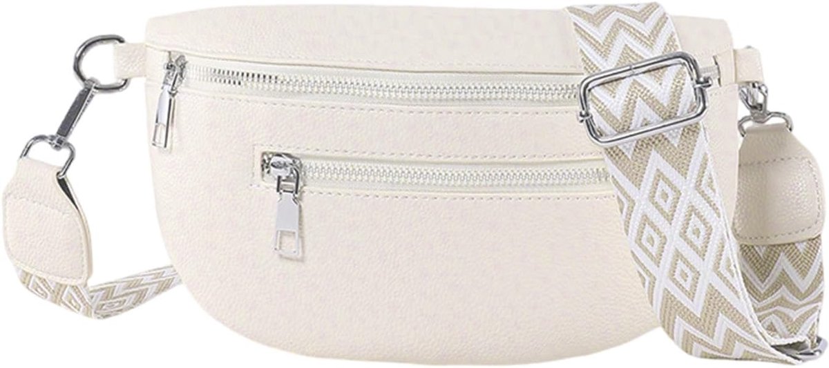 Handtas dames 24,5 x 14,5 cm - vegan leer - schoudertas - ideaal voor dagelijks gebruik - ShopVlot
