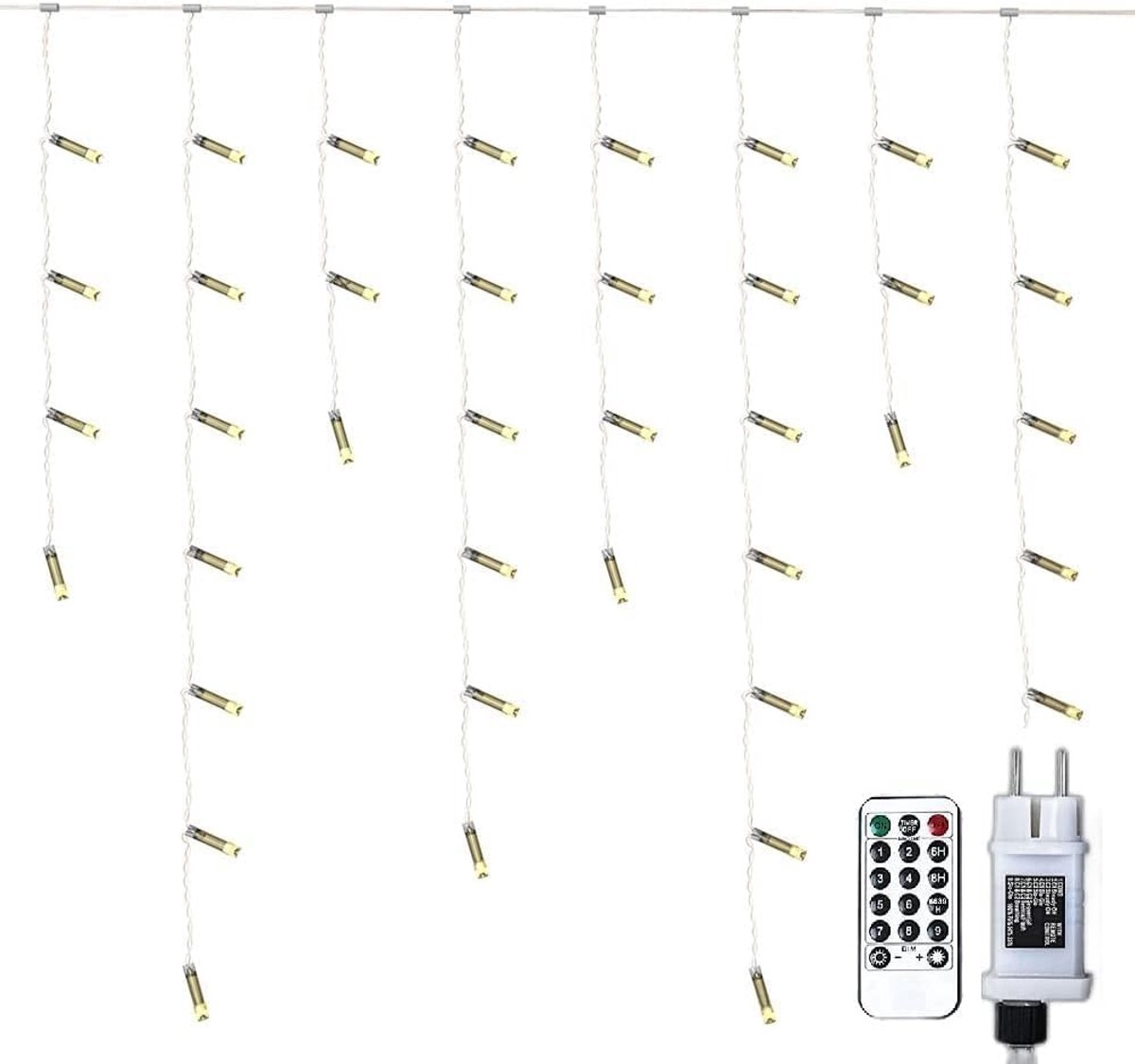 Lichtslinger 400 LED 10m - Icicle design - Waterdicht - Perfect voor feestdecoratie - ShopVlot