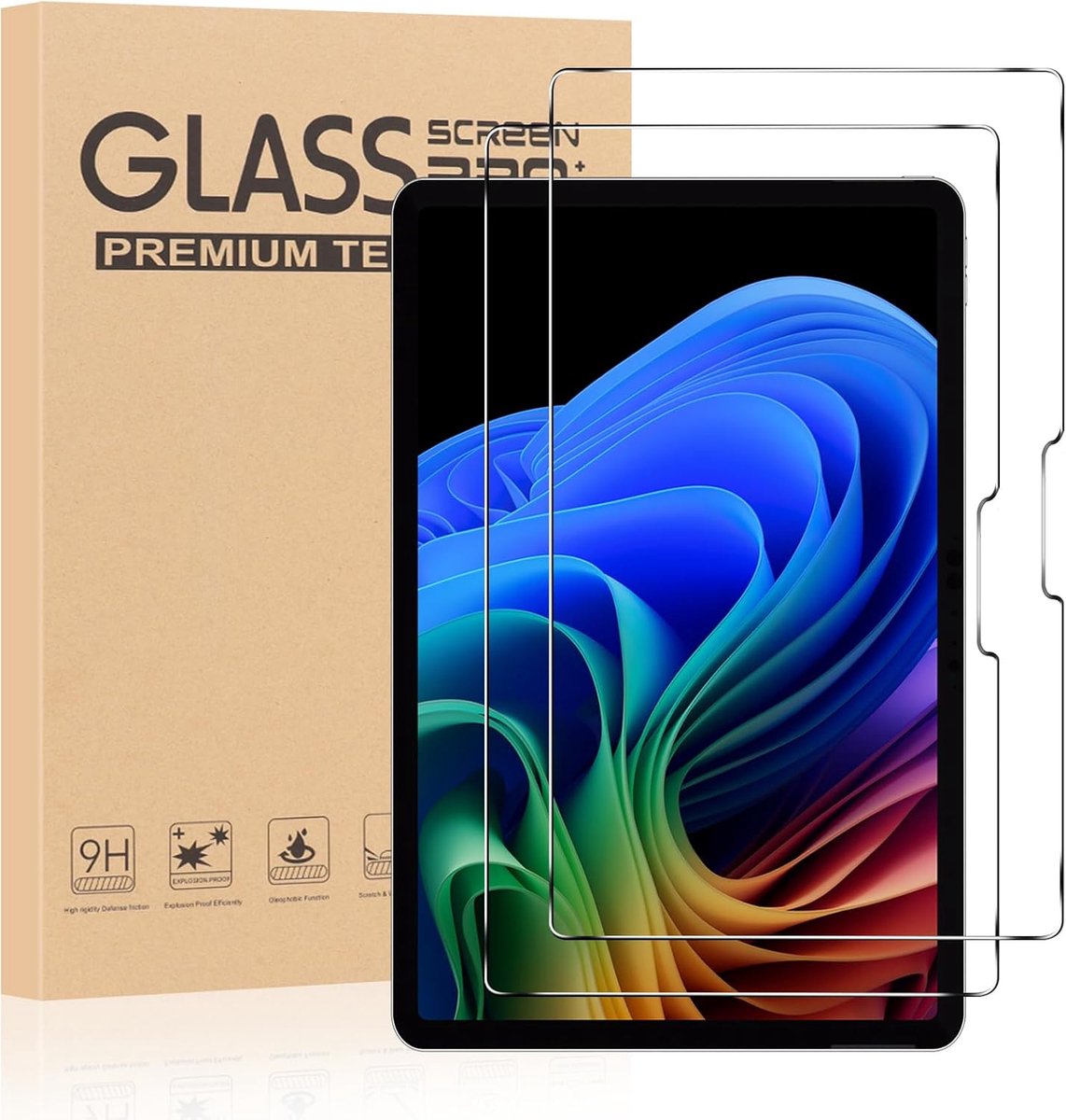 Pack of 2 Screen Protector for Surface Pro 11/10 (2024)/Pro 9 (2022) 13 Inch 9H Hardness, HD Clear Tempered Glass - ShopVlot