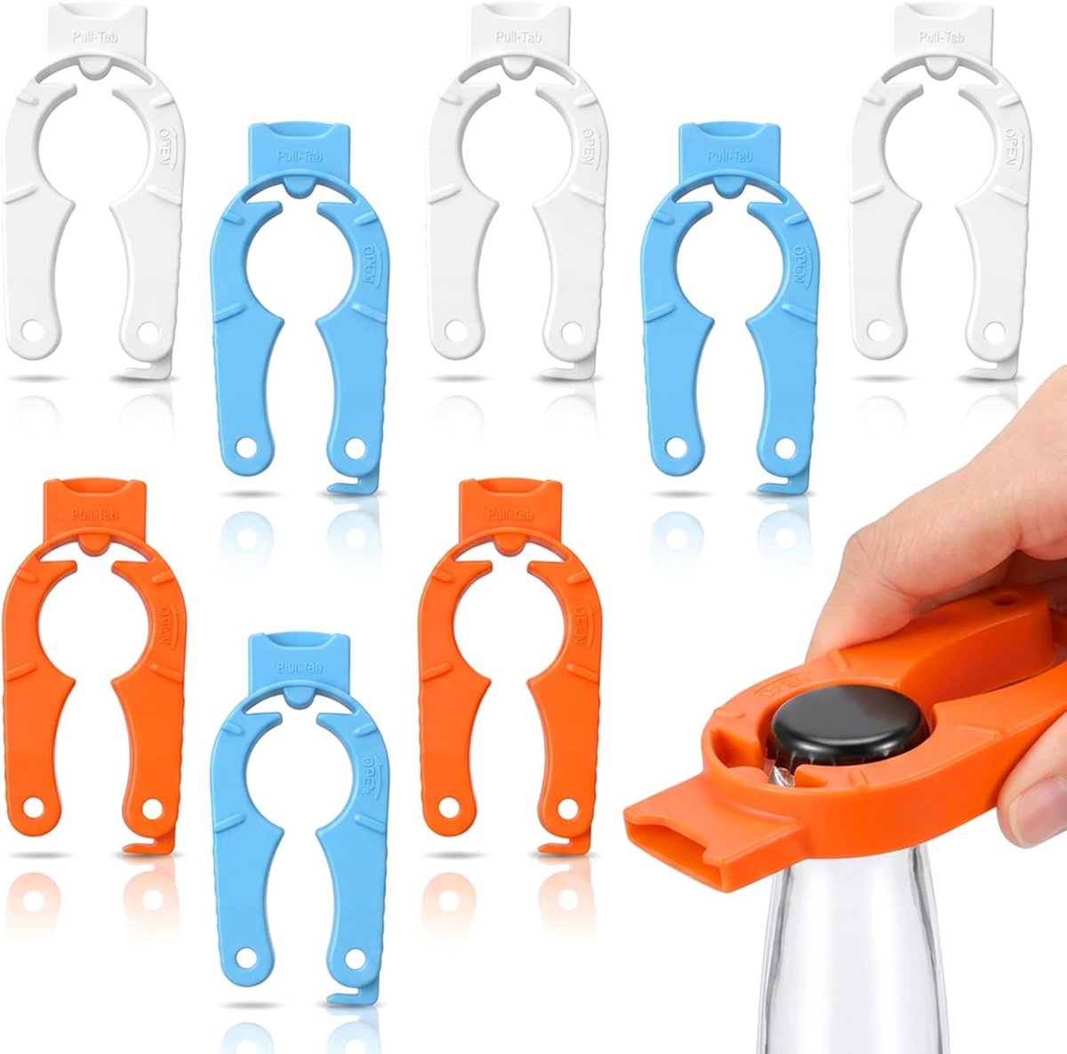 3-in-1 flesopener voor senioren schroefdop opener plastic 9 stuks - ShopVlot