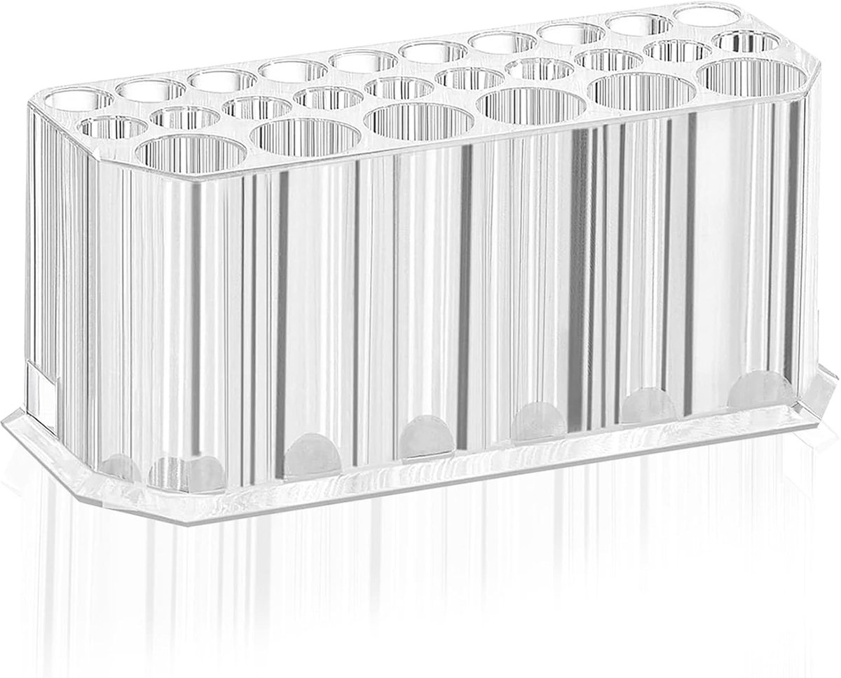 Acrylic Eyeliner Organiser Cosmetic Brush Holder Transparent Brush Holder Storage with 26 Places for Makeup Brushes - ShopVlot
