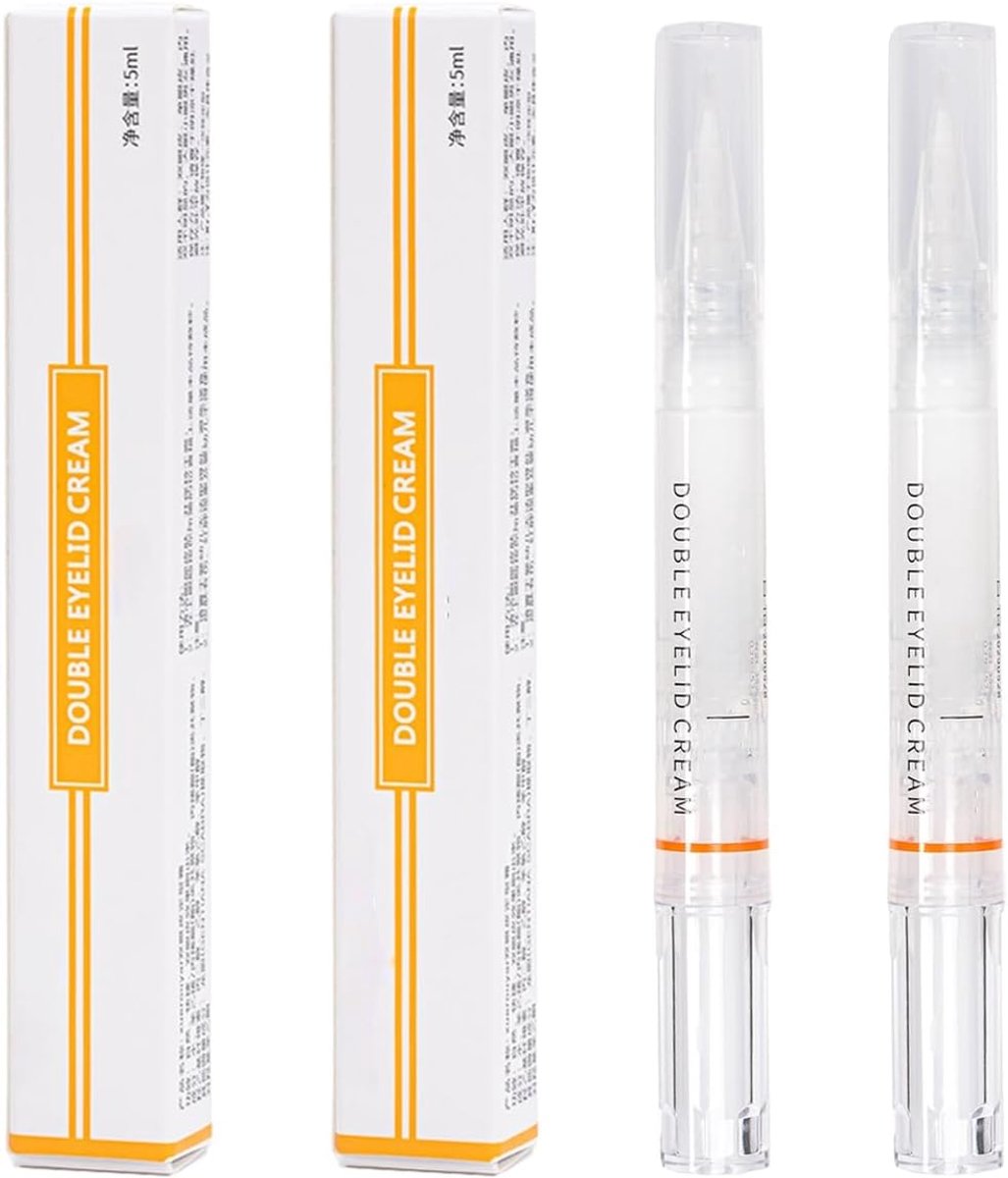 2 stuks dubbele ooglidstift, dubbele ooglidlijm, onzichtbare langdurige - ShopVlot