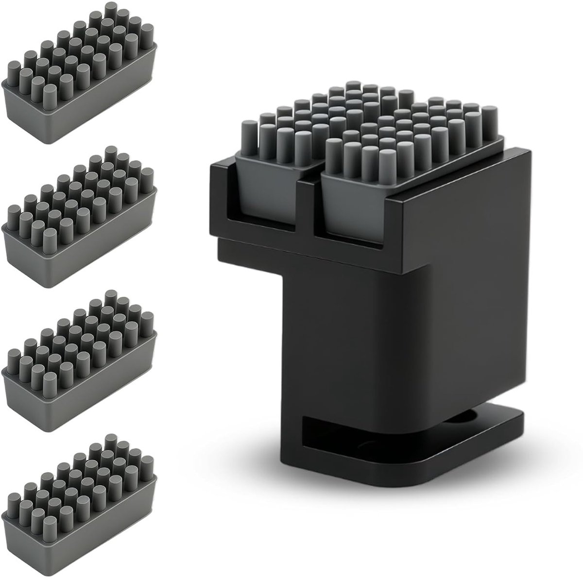Reinigingsset voor 3D-printermondstuk, siliconen borstel met reservekoppen, compatibel met P1S P1P X1C X1E - ShopVlot