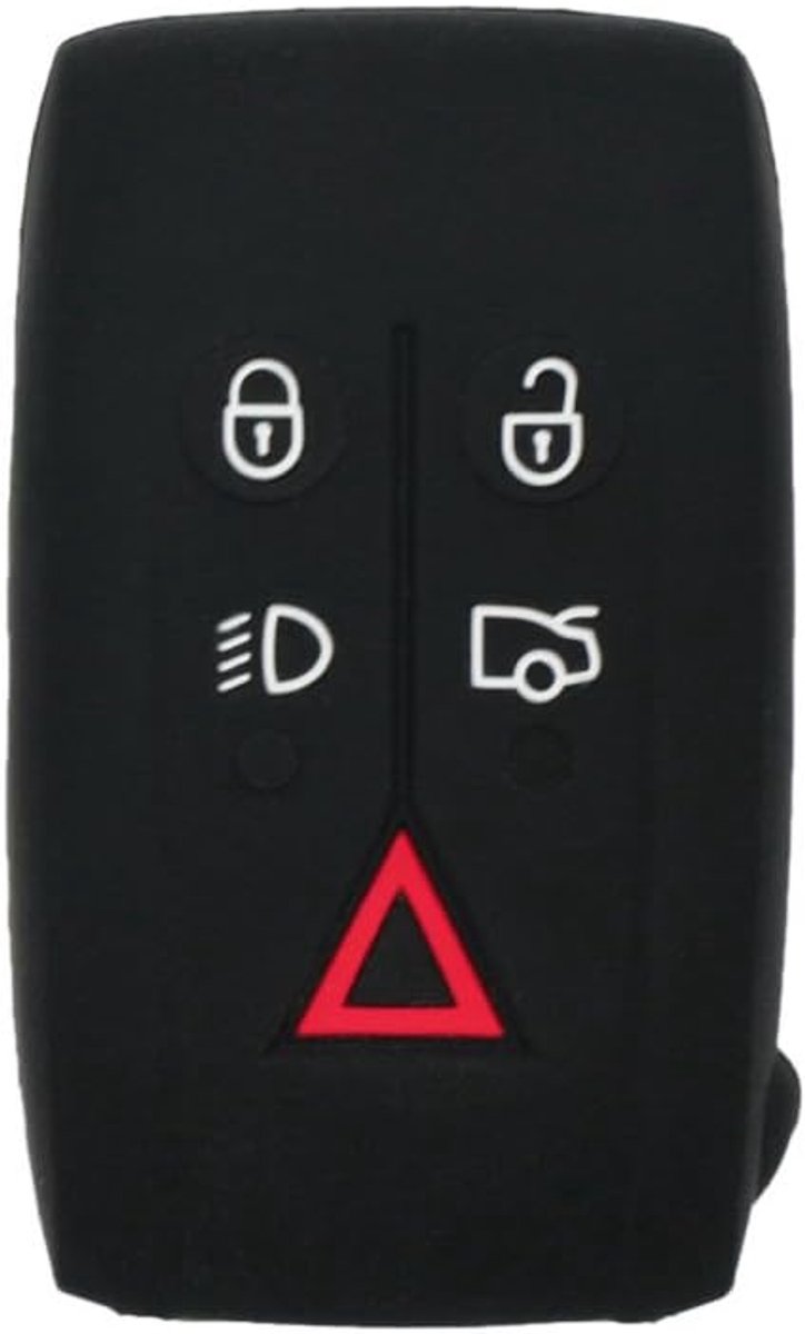 Silicone Protective Case for 5 Key Remote Control CV4983 for Jaguar Black - ShopVlot