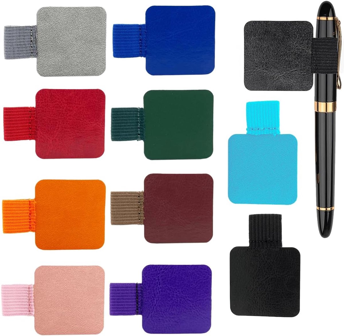 1 piece pen loop, self-adhesive, pen loop, pen holder, notebook, PU leather pen loop, lighthouse, pen loop with - ShopVlot