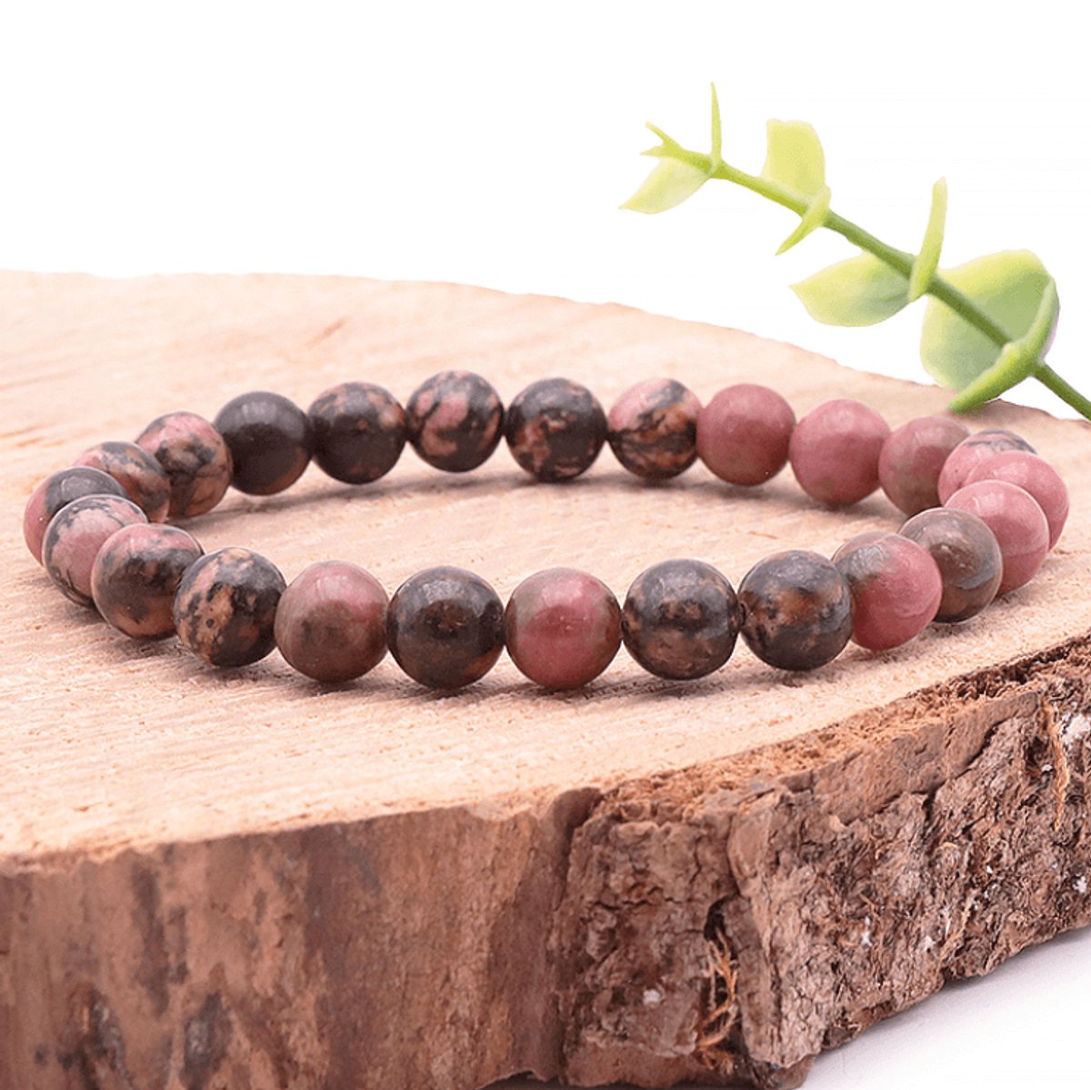 Edelsteen Armband Rhodoniet 8 mm