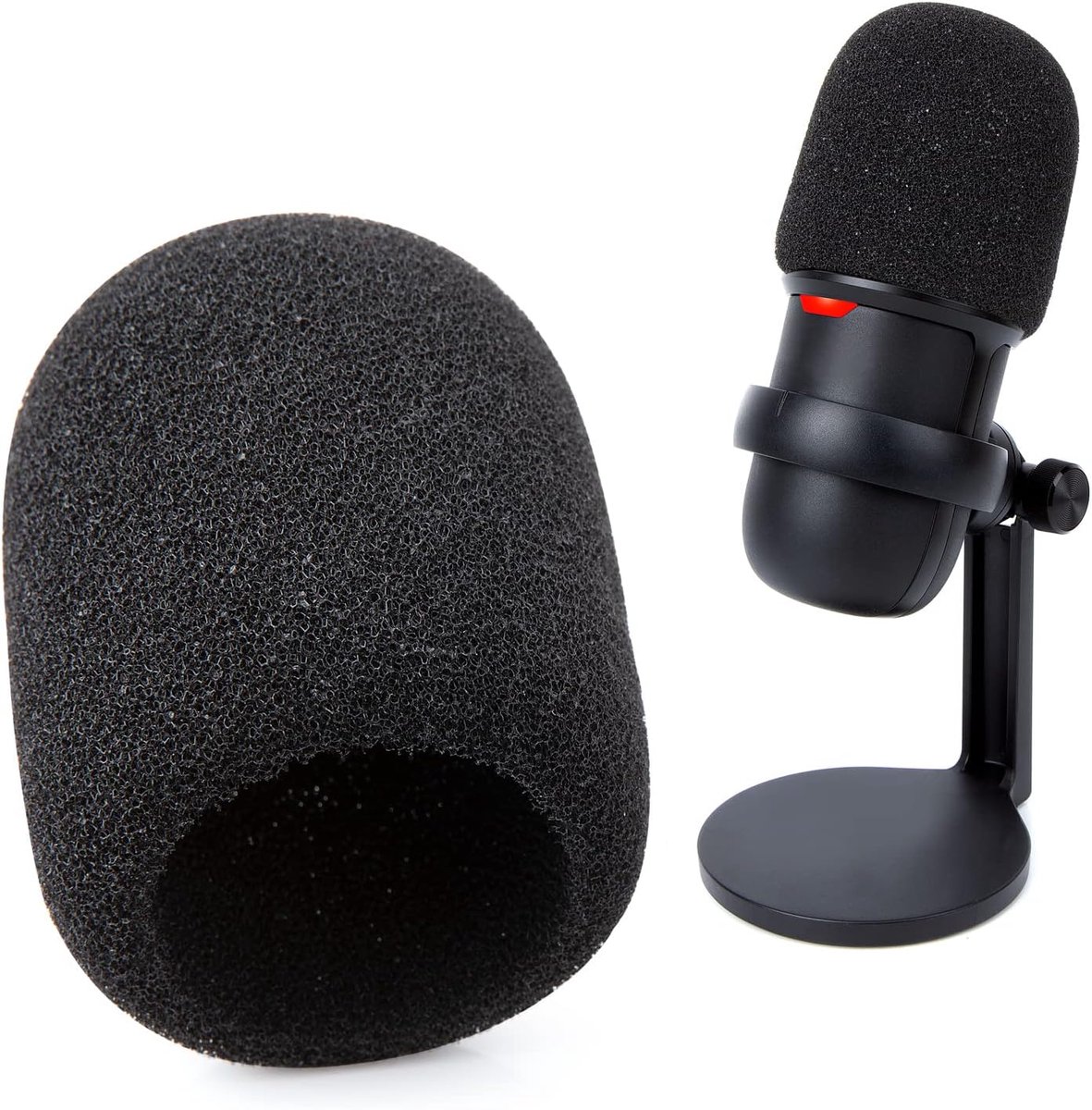 SnelShoppen - Professionele Pop Filter Microfoonhoes - Schuim Windscherm voor USB Microfoon - Ruisonderdrukking voor Streaming, Podcasting en Opnames