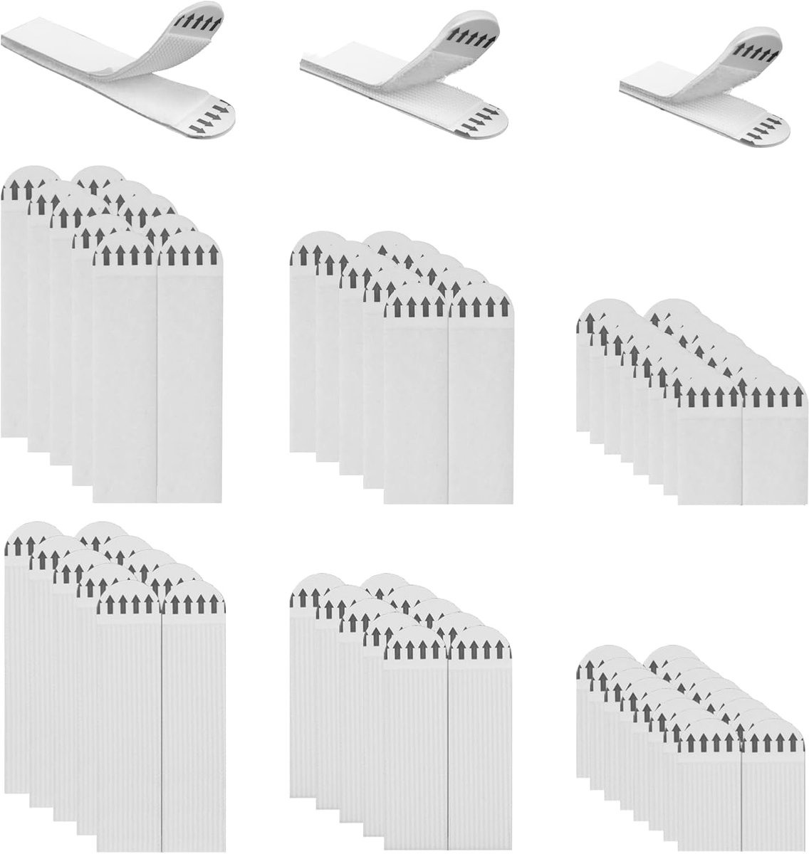 SnelShoppen - 36 Pairs Water Based Foto Adhesive Tapes, 72 Dubbelzijdige Plakstrips, Geen Schade, Witte Plakstroken voor Foto's, Geen Boren, Voor Lijs