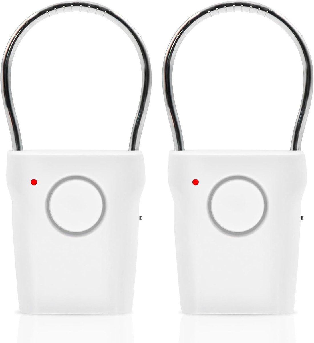 SnelShoppen - Deurklink-alarm 2 stuks - 120 dB - Elektronisch Draadloos Anti-Diefstal Alarm met Raamsensor en Vibratie- en Touch-Sensor - Veiligheidsa