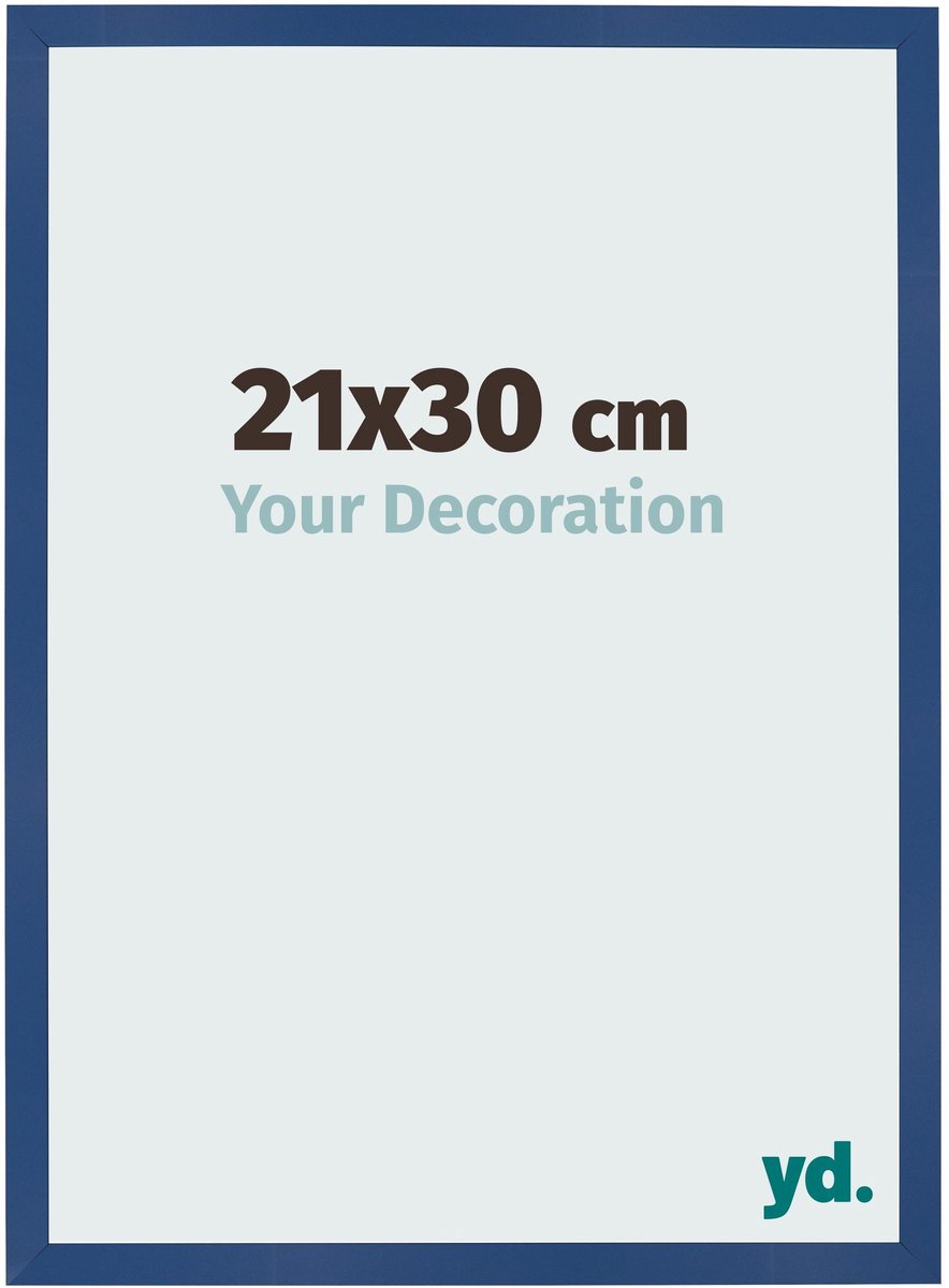 Your Decoration - Fotolijst 21x30 cm - MDF - Donkerblauw - Bologna